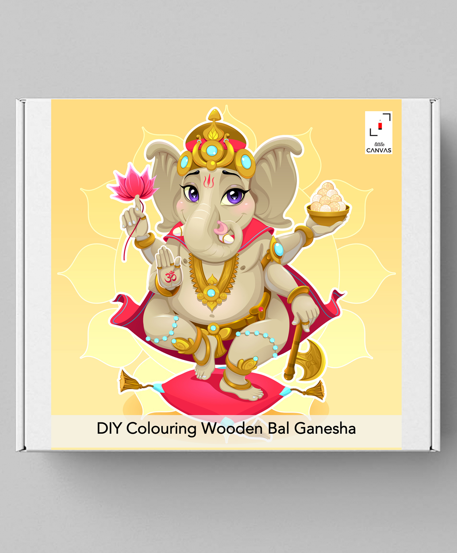 Little Canvas DIY Colouring Wooden Bal Ganesha Activity Box 12 Pieces -  Multicolor Online India, Buy Art & Creativity Toys for (3-6 Years) at   - 10105582