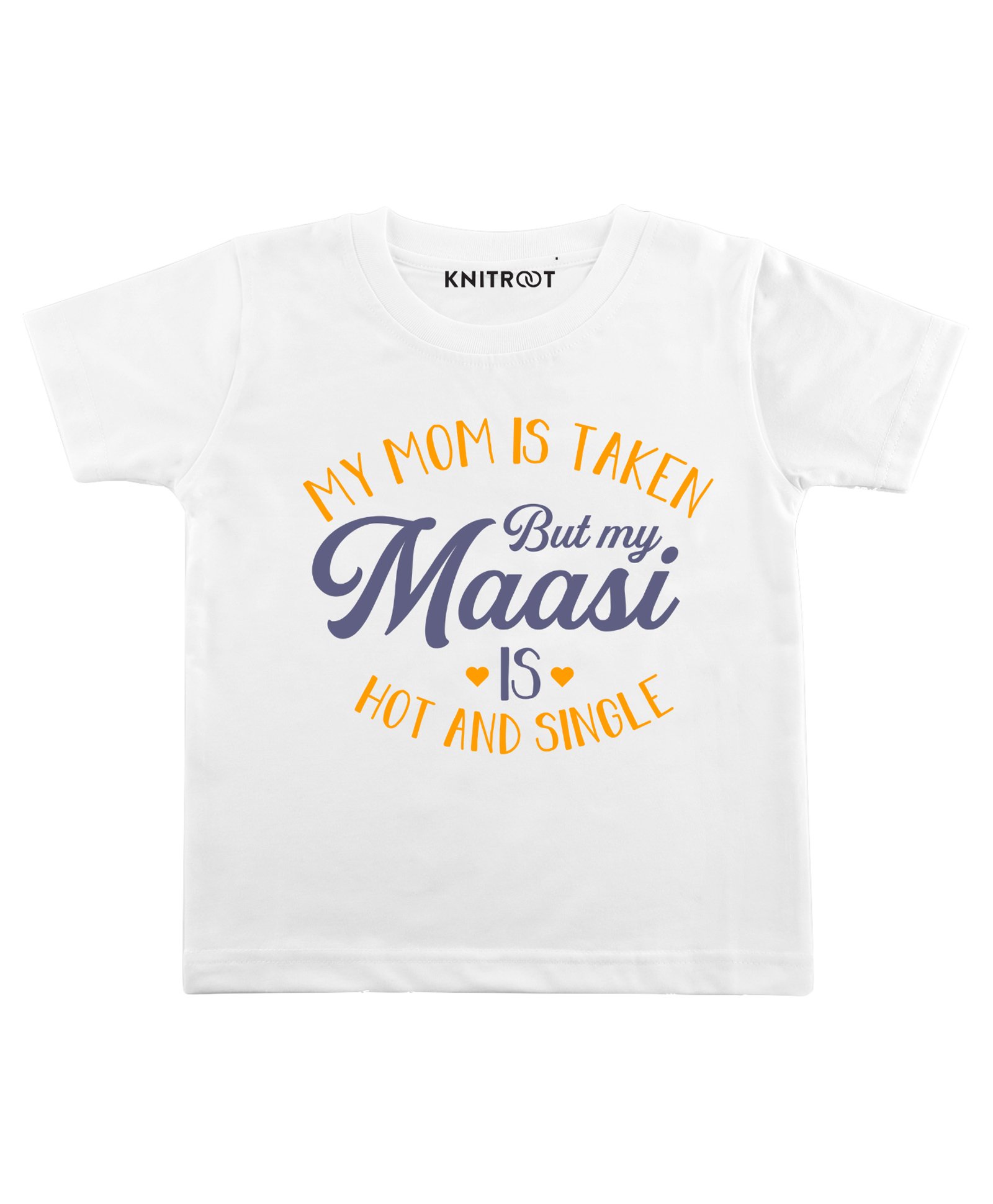 KNITROOT Short Sleeves Hot And Single Tee - White-image-49