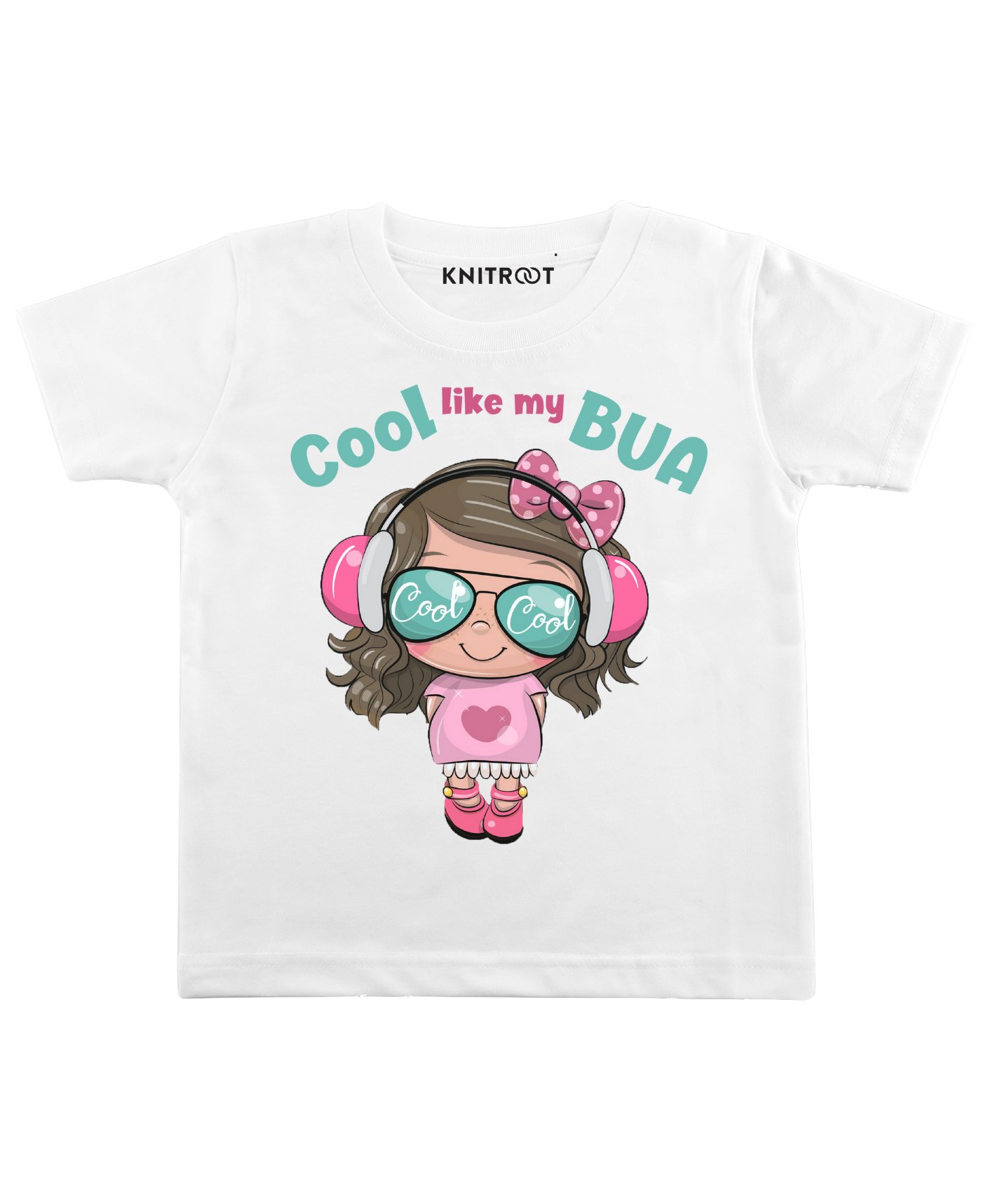 KNITROOT Half Sleeves Cool Like Bua Printed Tee - White-image-18