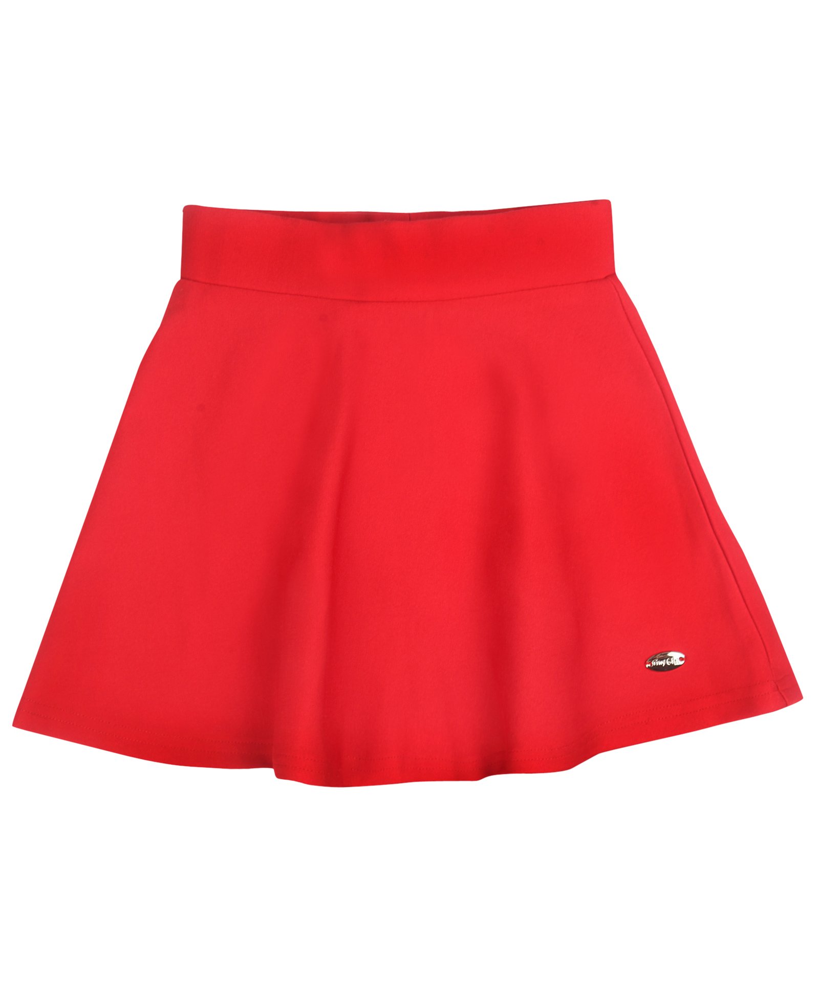 Tiny Girl Solid Skirt - Red-picture-17