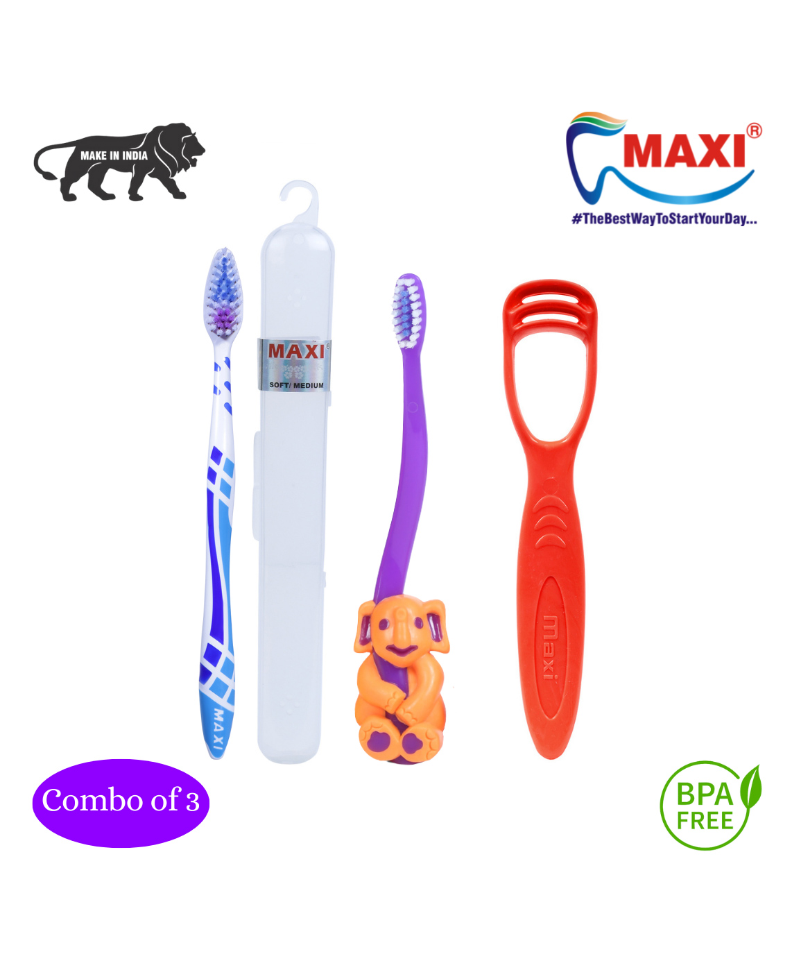 MAXI Mommy & Baby Oral Care Combo Pack of 3 - Multicolor-picture-11