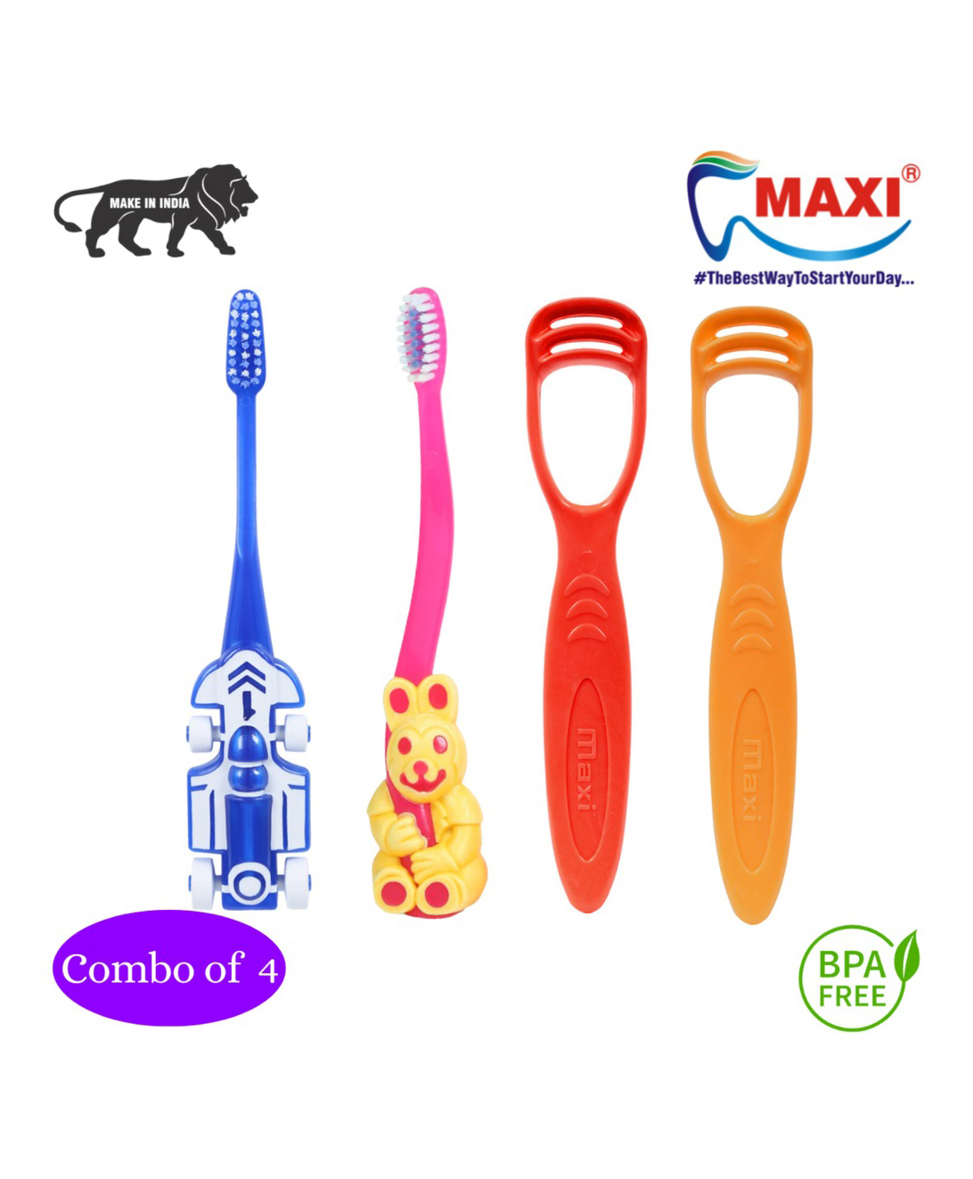MAXI Mommy & Baby Oral Care Combo Pack of 4 - Multicolor-picture-22