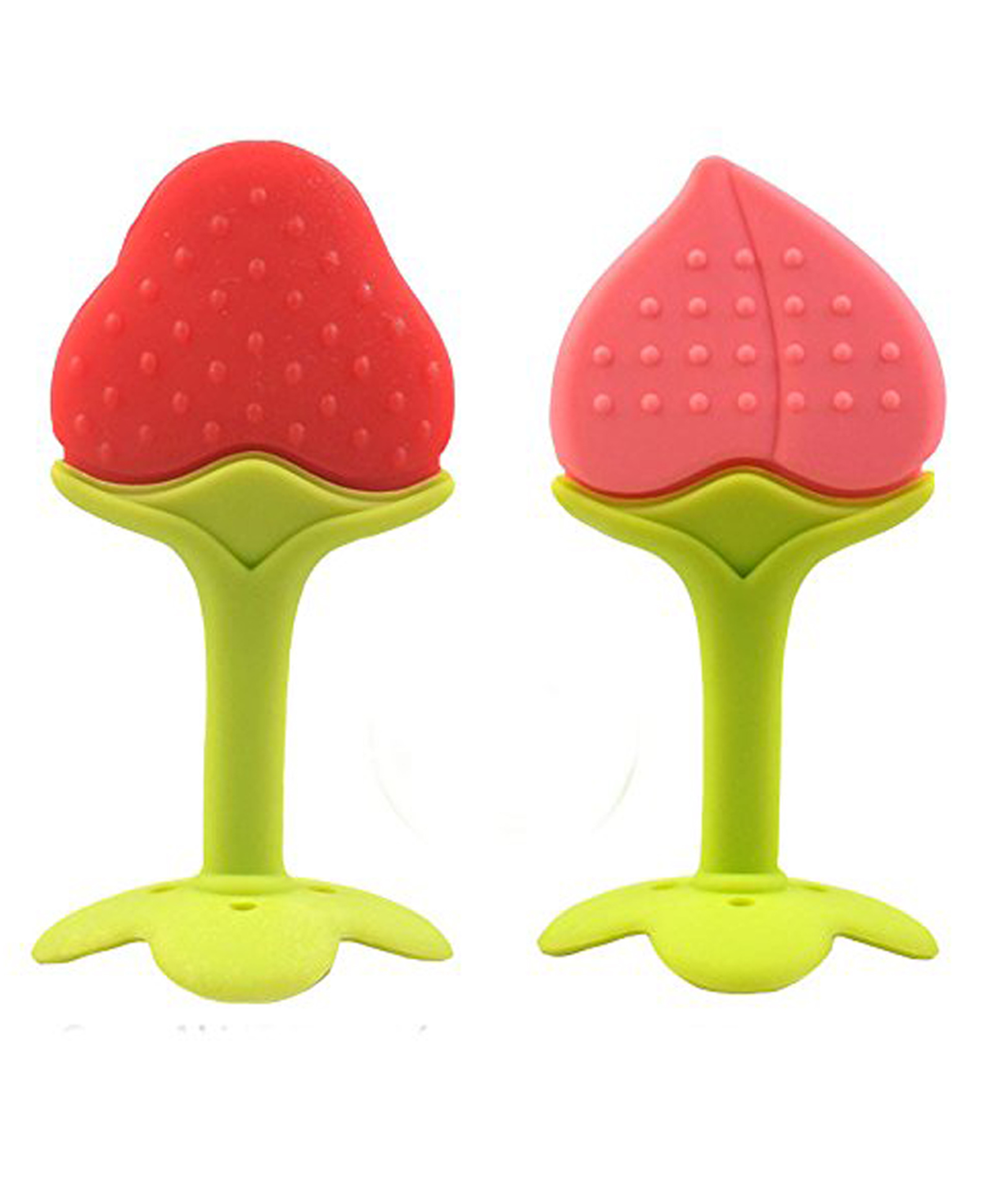 Enorme Silicone Peach & Strawberry Shape Teether Pack of 2 - Multicolour-image-18
