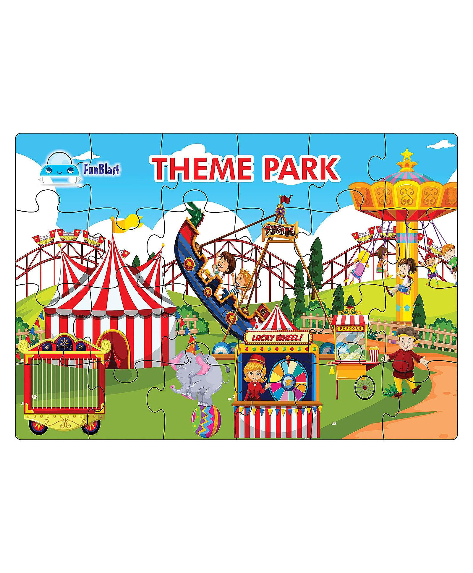 FunBlast Park Theme Jigsaw Puzzle - 24 Pieces-image-32