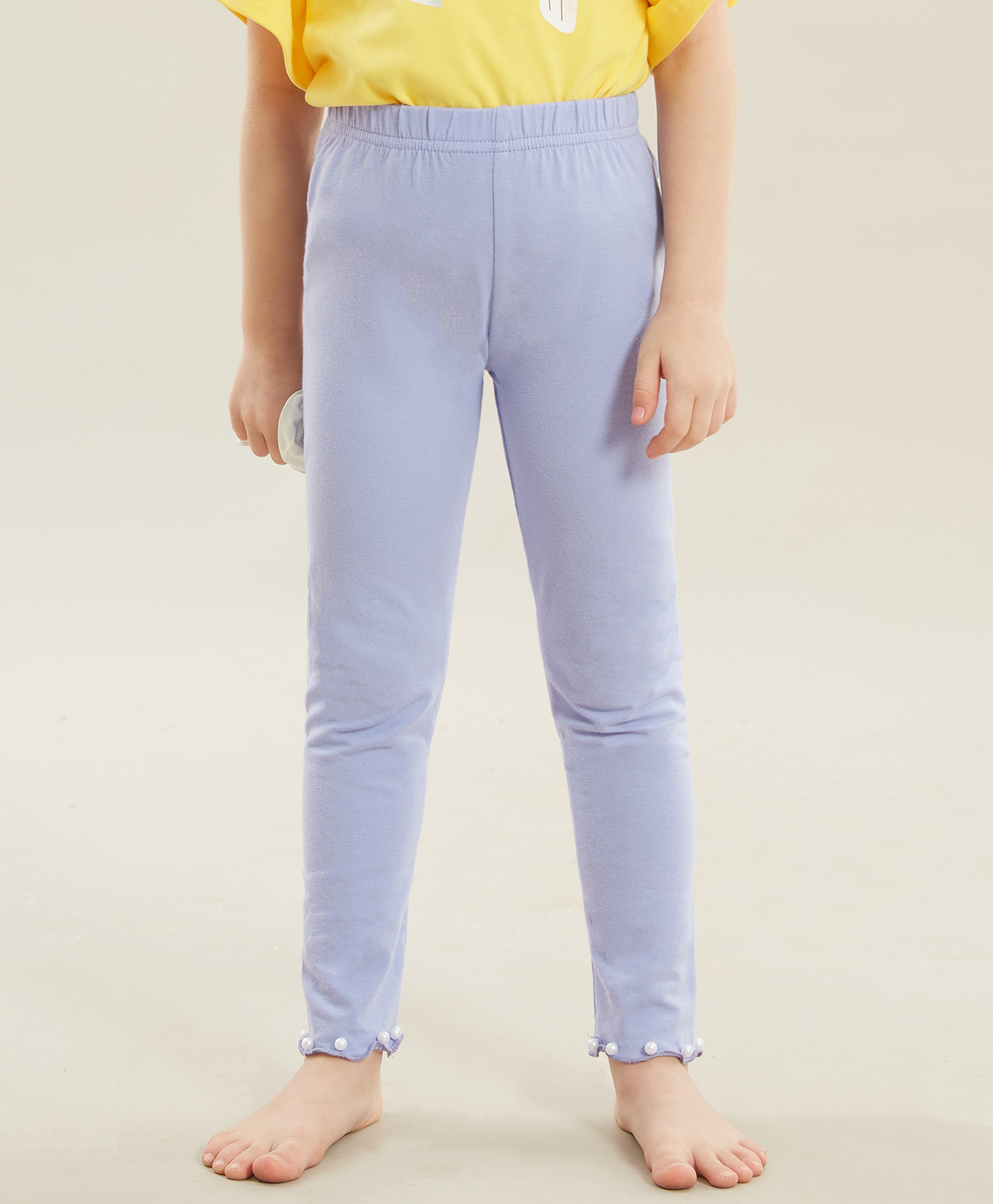 Kookie Kids Full Length Solid Color Leggings - Purple-image-46