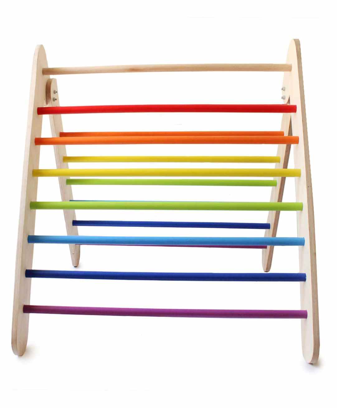 Shumee Wooden Rainbow Pikler Triangle - Multicolour-picture-20
