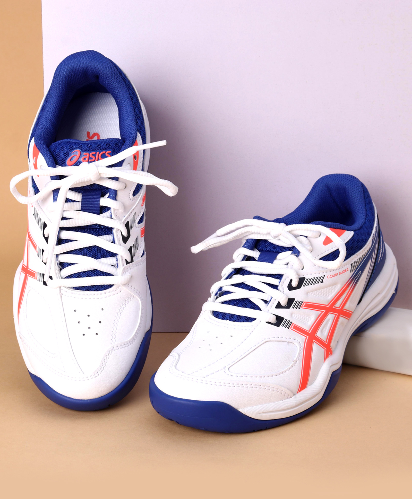 Buy ASICS Kids Court Slide 2 GS Tennis Shoes - White Royal Blue for Both  (8-9 Years) Online, Shop at  - 10180787