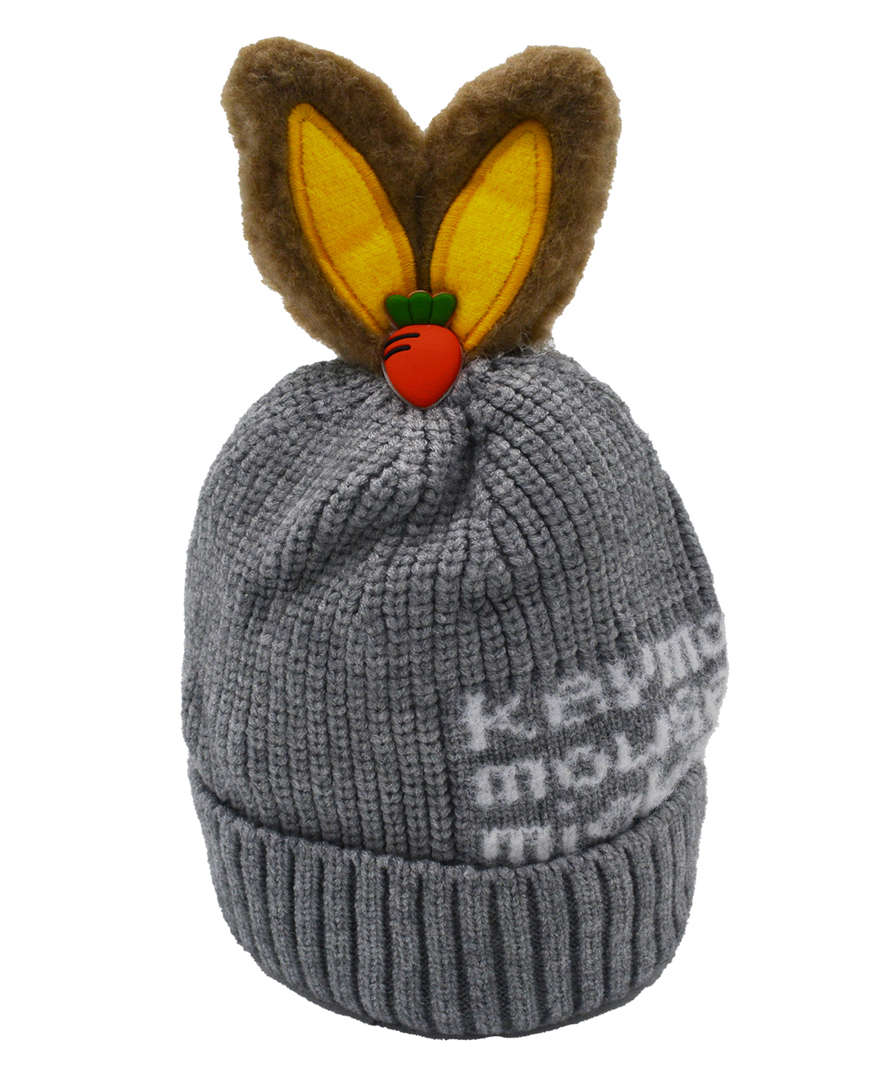 SYGA Woollen Knitted Dual Ears Winter Cap Pink - Circumference 43 cm-picture-17
