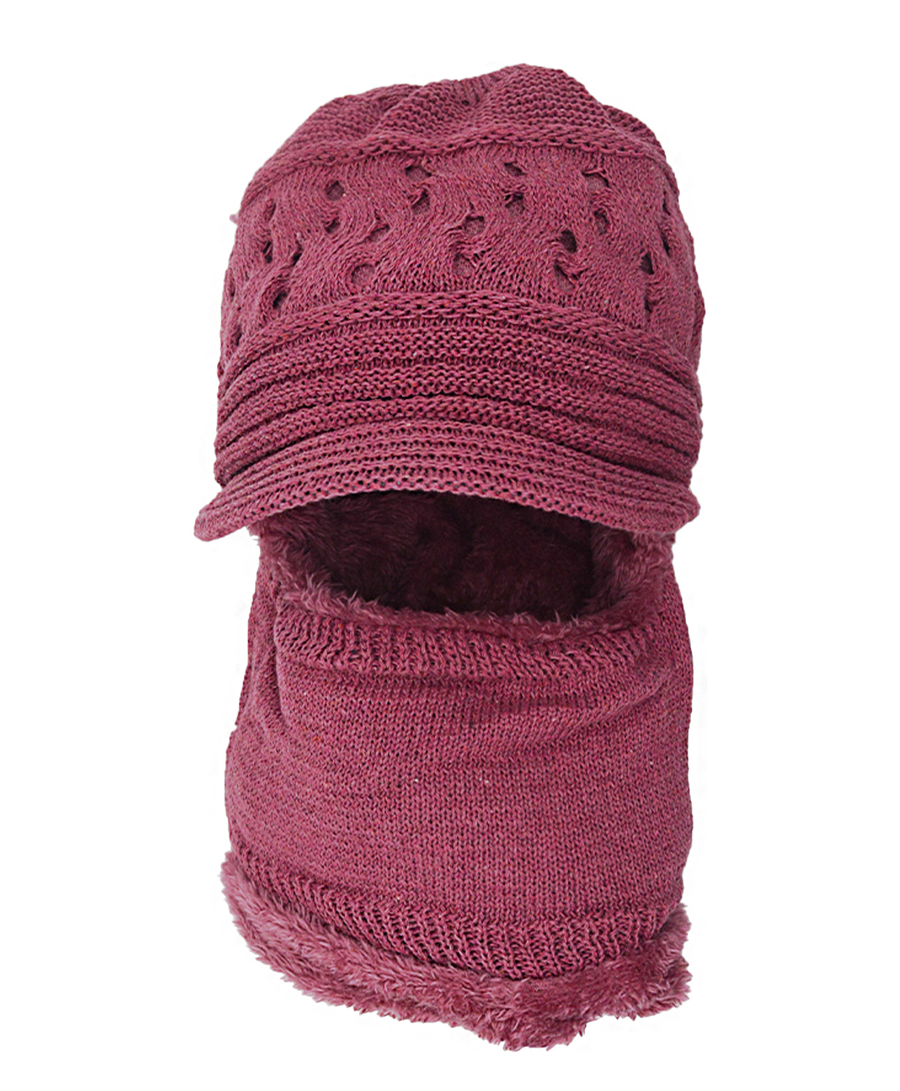 SYGA Mom's Balaclavas Hat Beanie Free Size - Pink-image-36