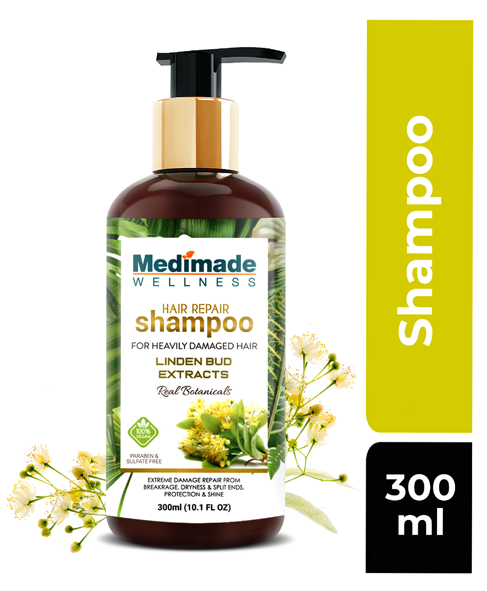Medimade Hair Repair Shampoo with Linden Bud Extracts - 300 ml Online in  India, Buy at Best Price from  - 10195152