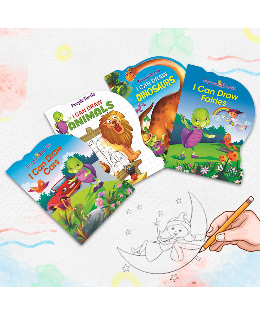 Purple Turtle I Can Draw Activity Books For 3 To 6 Year Kids (Combo Of 4 Drawing  Books) - English Online in India, Buy at Best Price from  -  10196273
