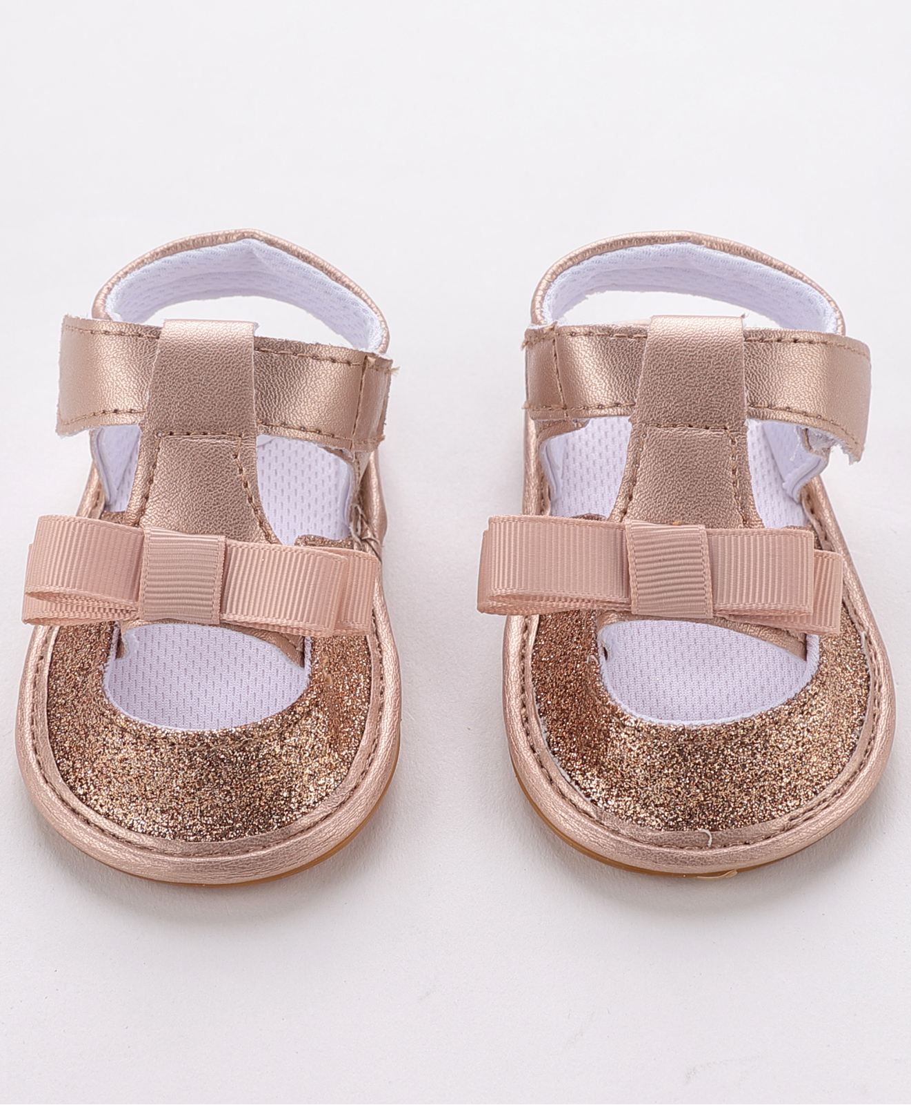 Babyoye Party Wear Sandals Style Booties - Golden-image-7