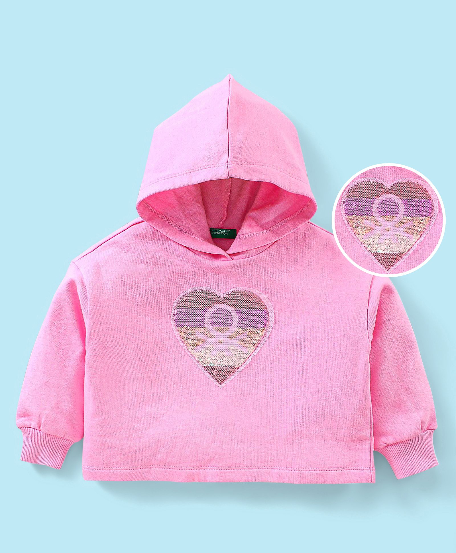 UCB Full Sleeves Sweatshirt Sequin Pattern - Pink-picture-26