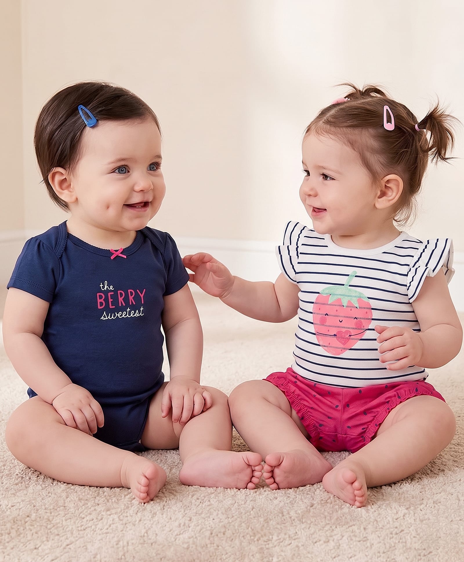 Carter's 3-Piece Strawberry Tee & Little Short Set with Onesie - Multicolor-picture-25