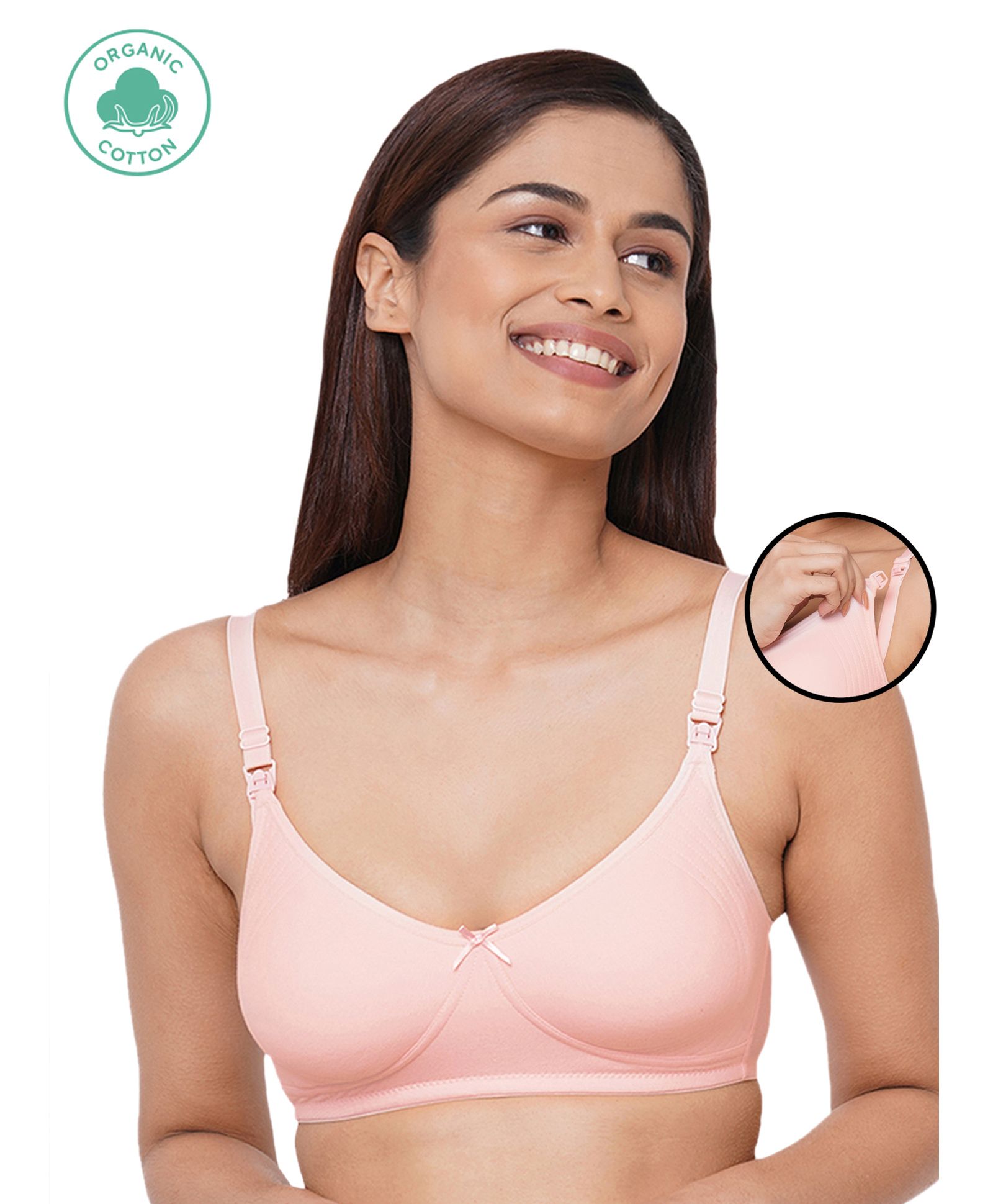 Inner Sense Organic Antimicrobial Nursing Bra - Light Pink-picture-40