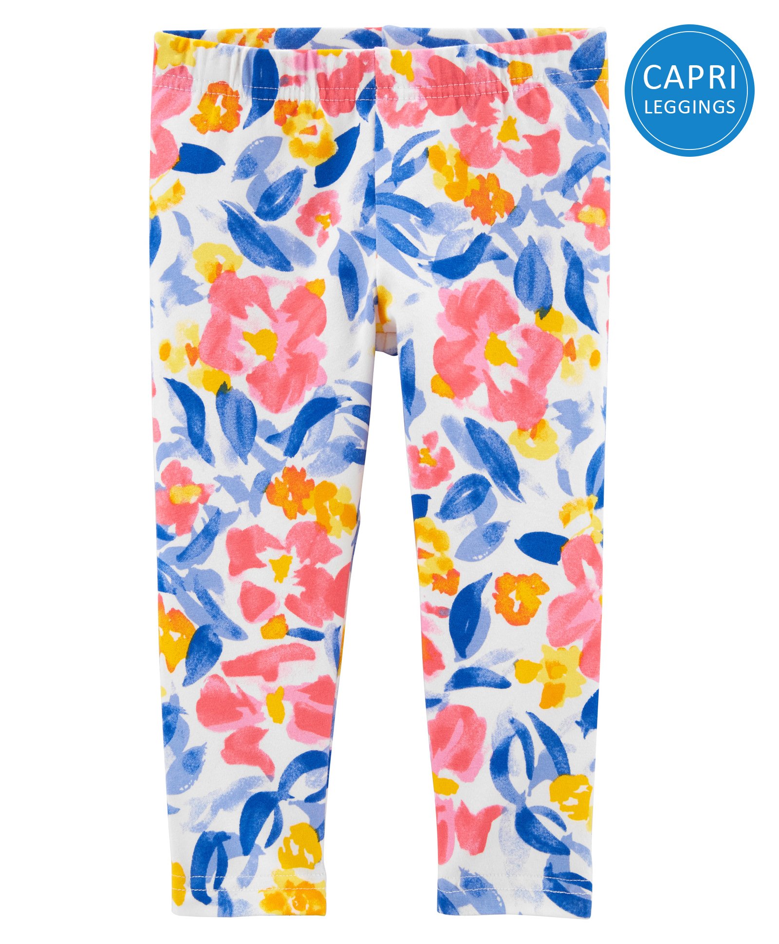 Carter's Floral Capri Leggings - Multicolor-image-3