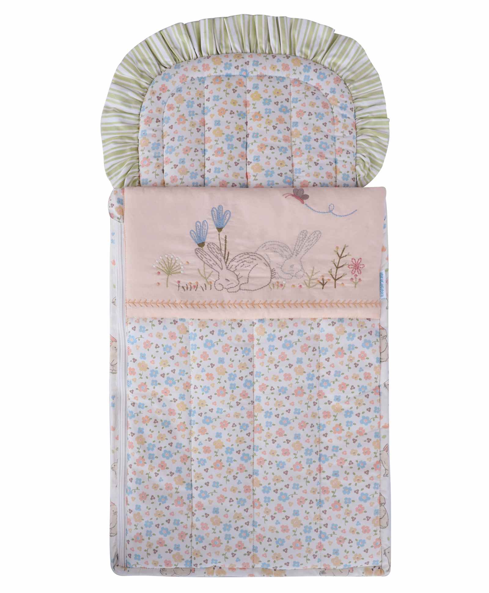 Abracadabra Cotton Sleeping Bag Bunny Garden Theme - Peach-picture-21