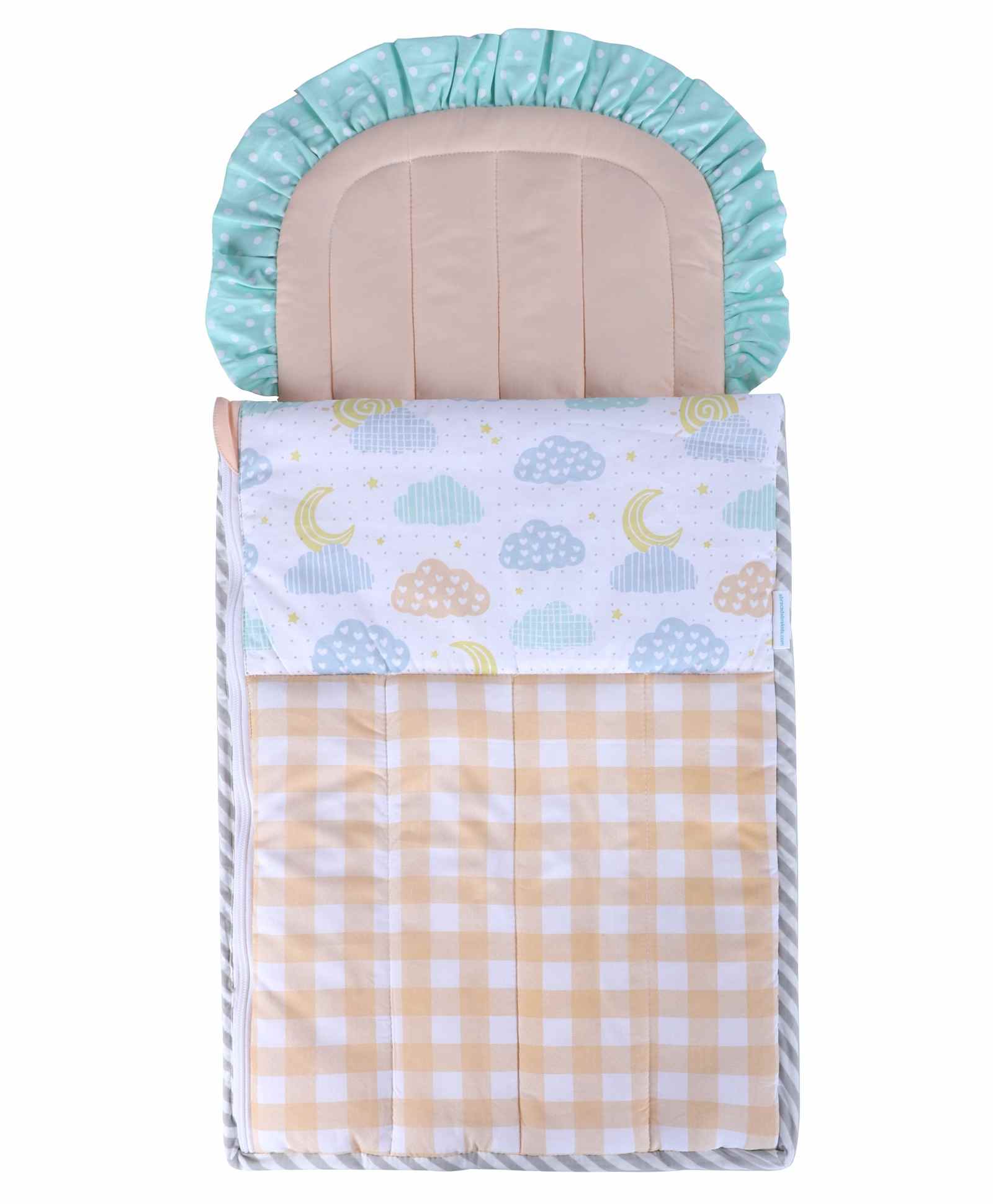 Abracadabra Cotton Sleeping Bag Lost in Clouds theme - Orange-picture-13