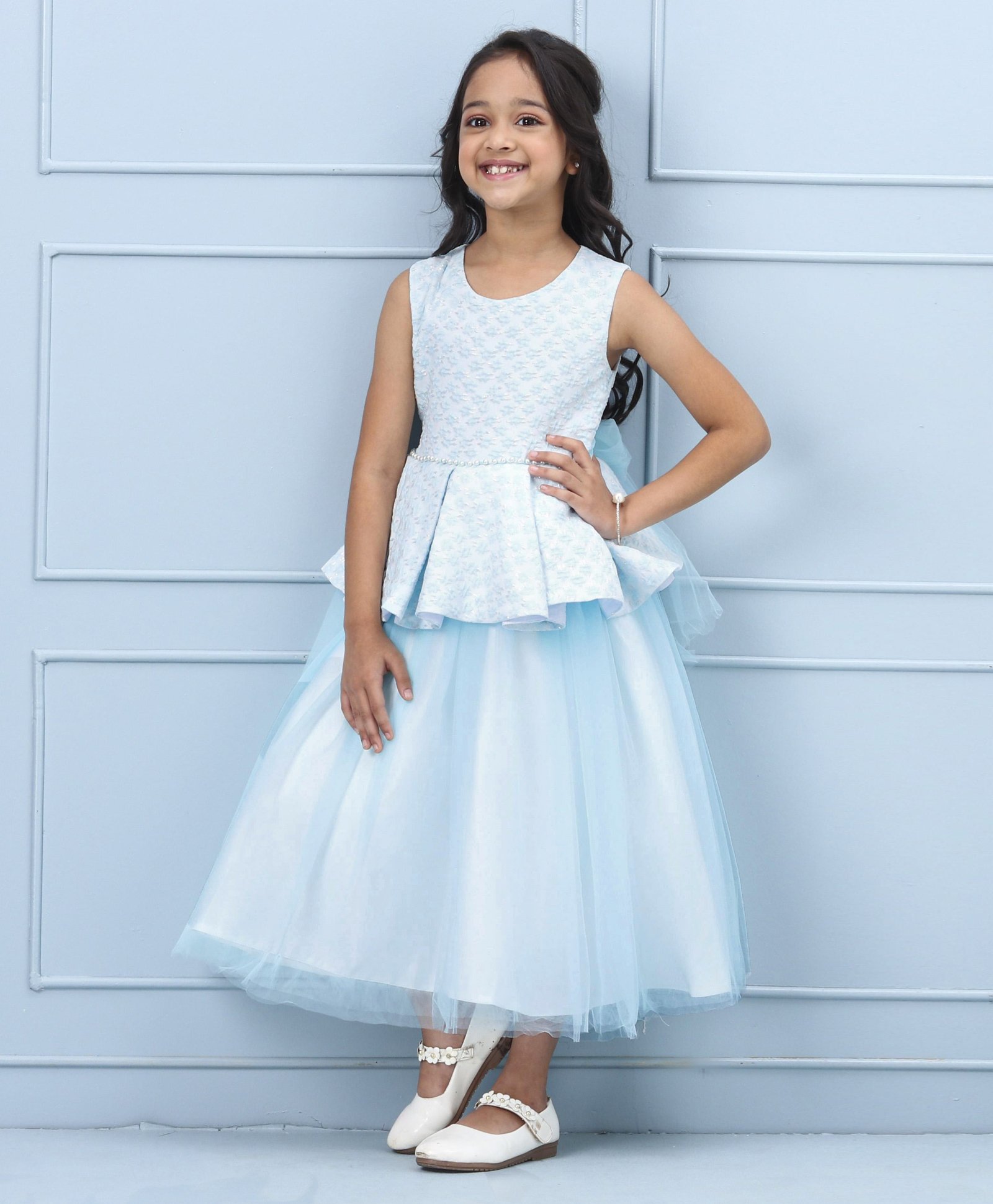 Mark & Mia Sleeveless Party Dress Floral Embroidery - Mint-image-19