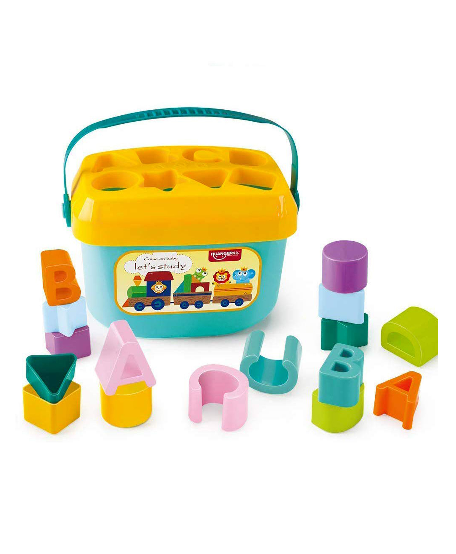 ADKD Baby's First Shape Sorting Blocks 16 Pieces - Multicolour-image-5