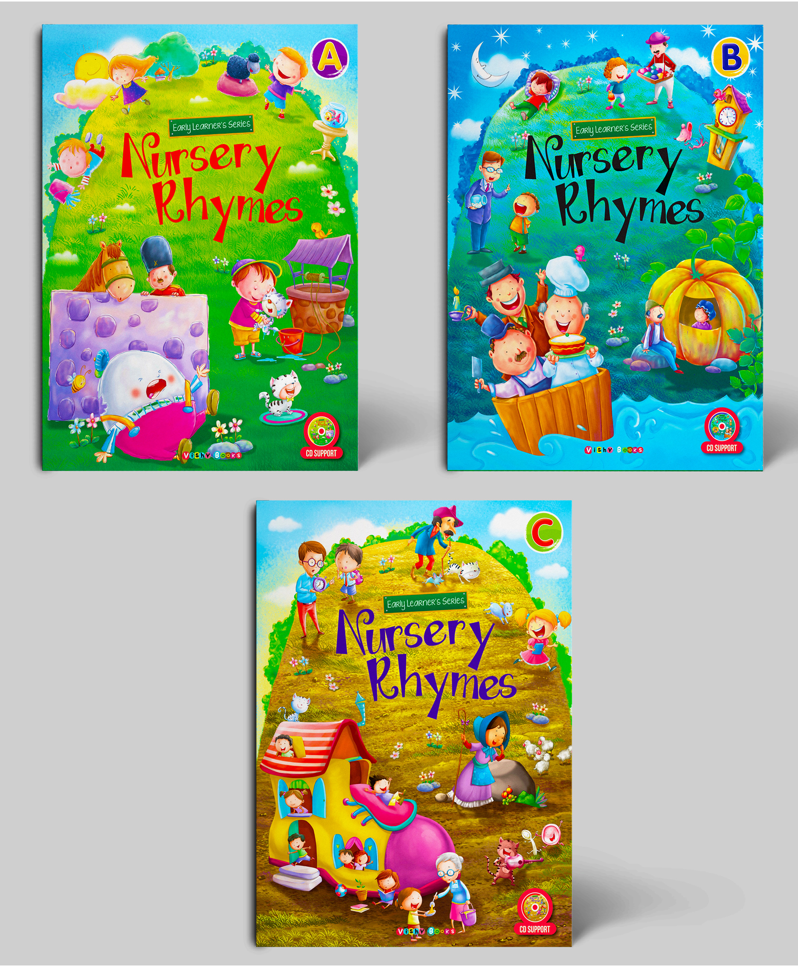 vishv books Nursery Rhymes Combo Pack of 3 - English-picture-38