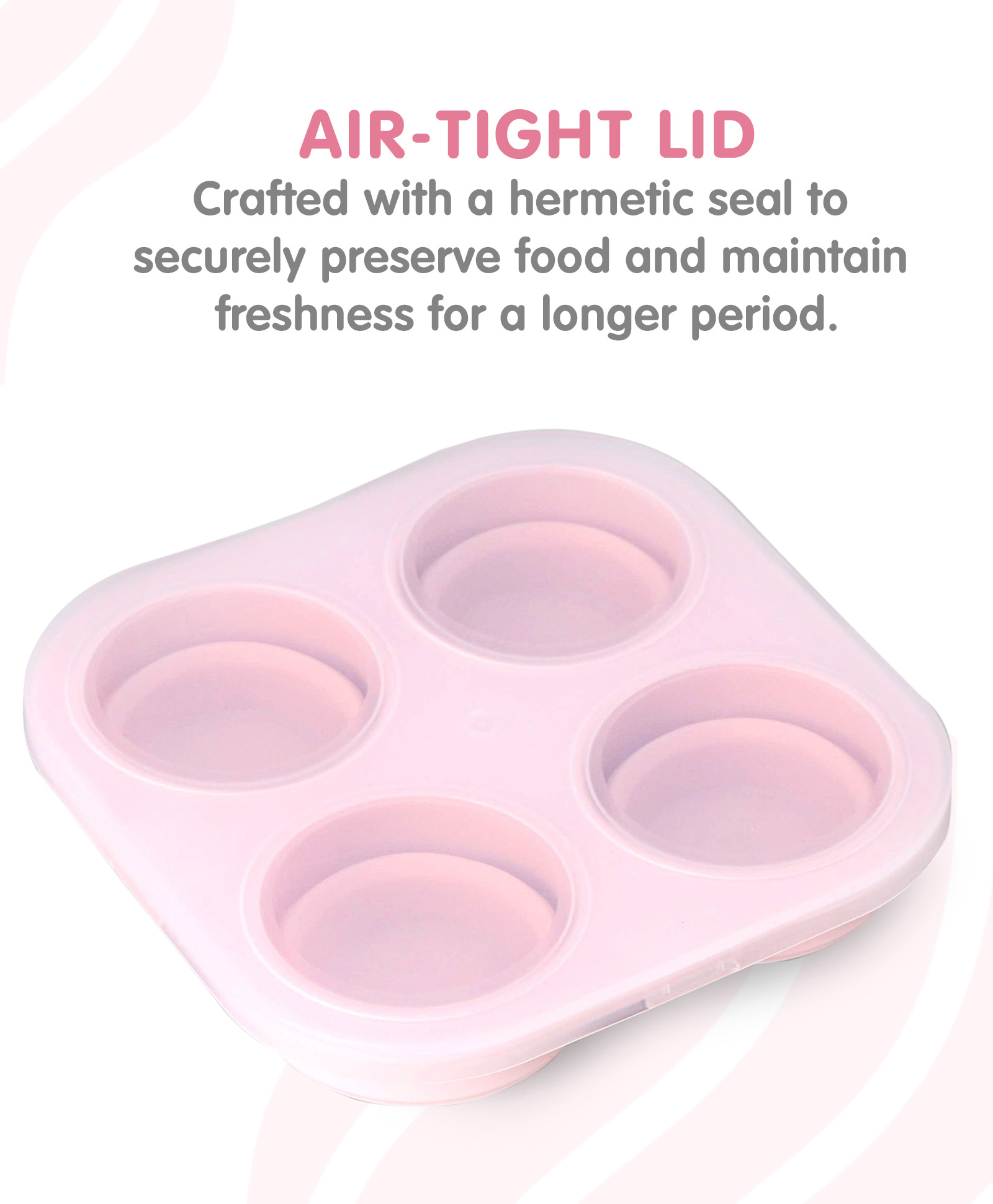 Food Multiportion Storage Tray - Pink-image-2