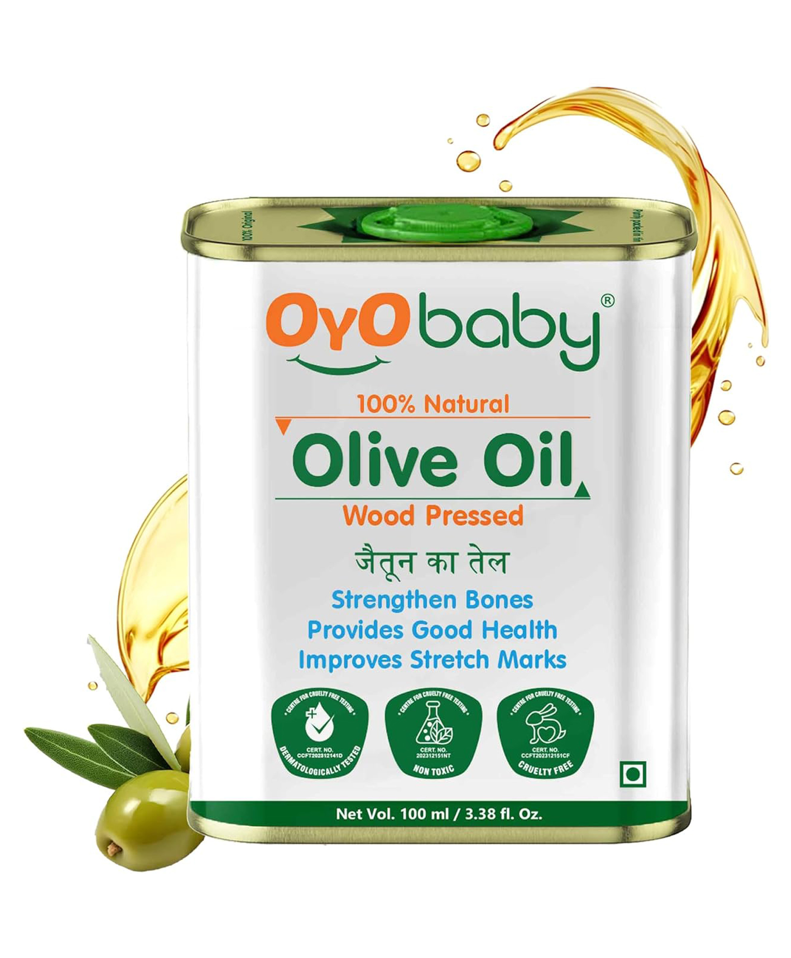 Oyo Baby Cold Pressed Olive Oil - 100 ml-picture-28