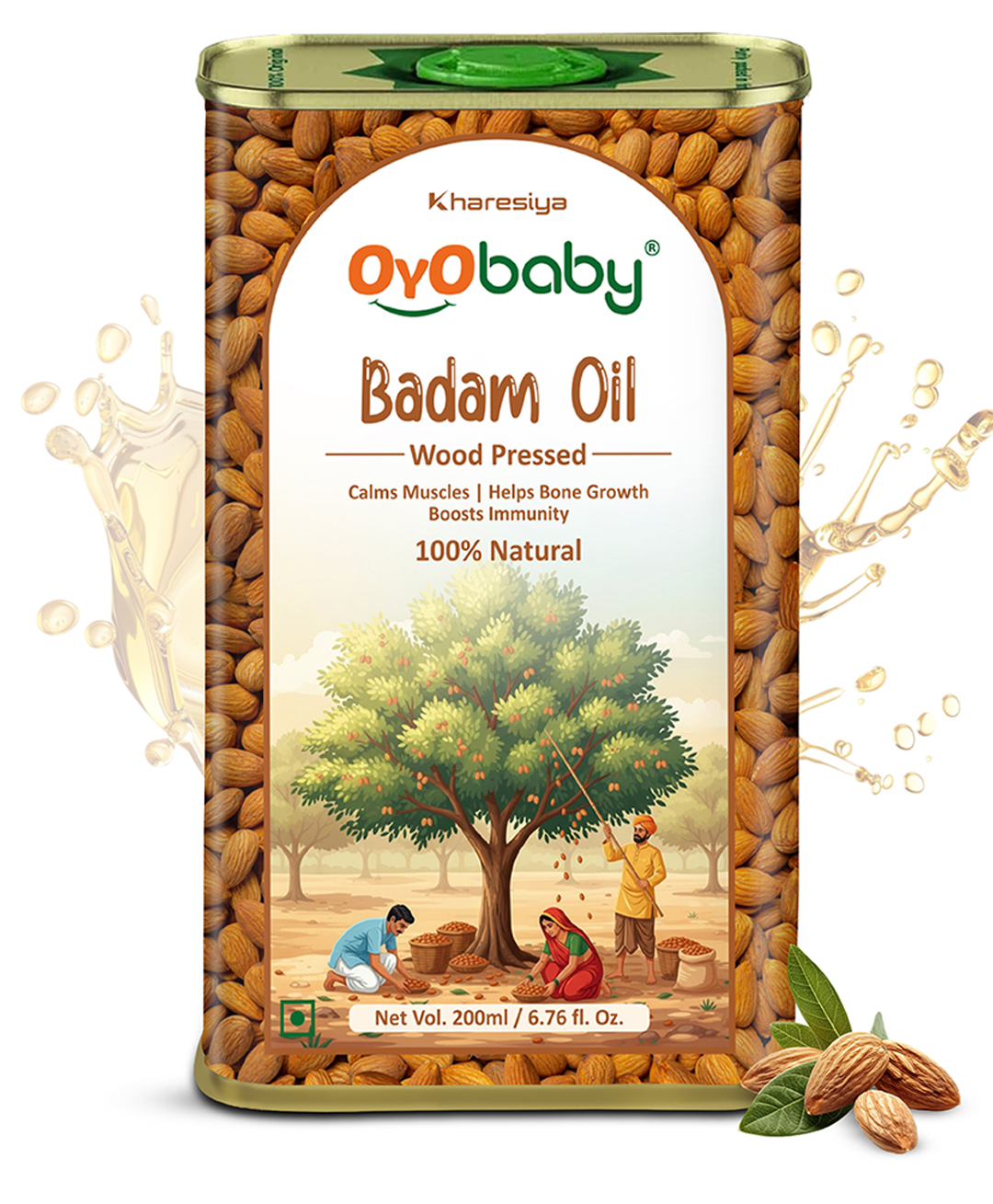 Oyo Baby Badam Rogan Sweet Almond Oil - 200 ml-picture-11