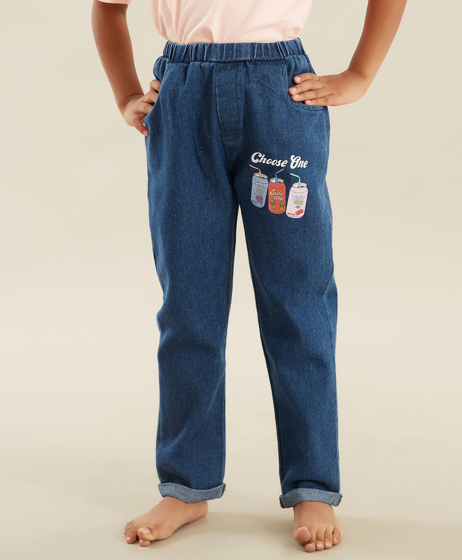 Kookie Kids Full Length Jeans - Blue-picture-17