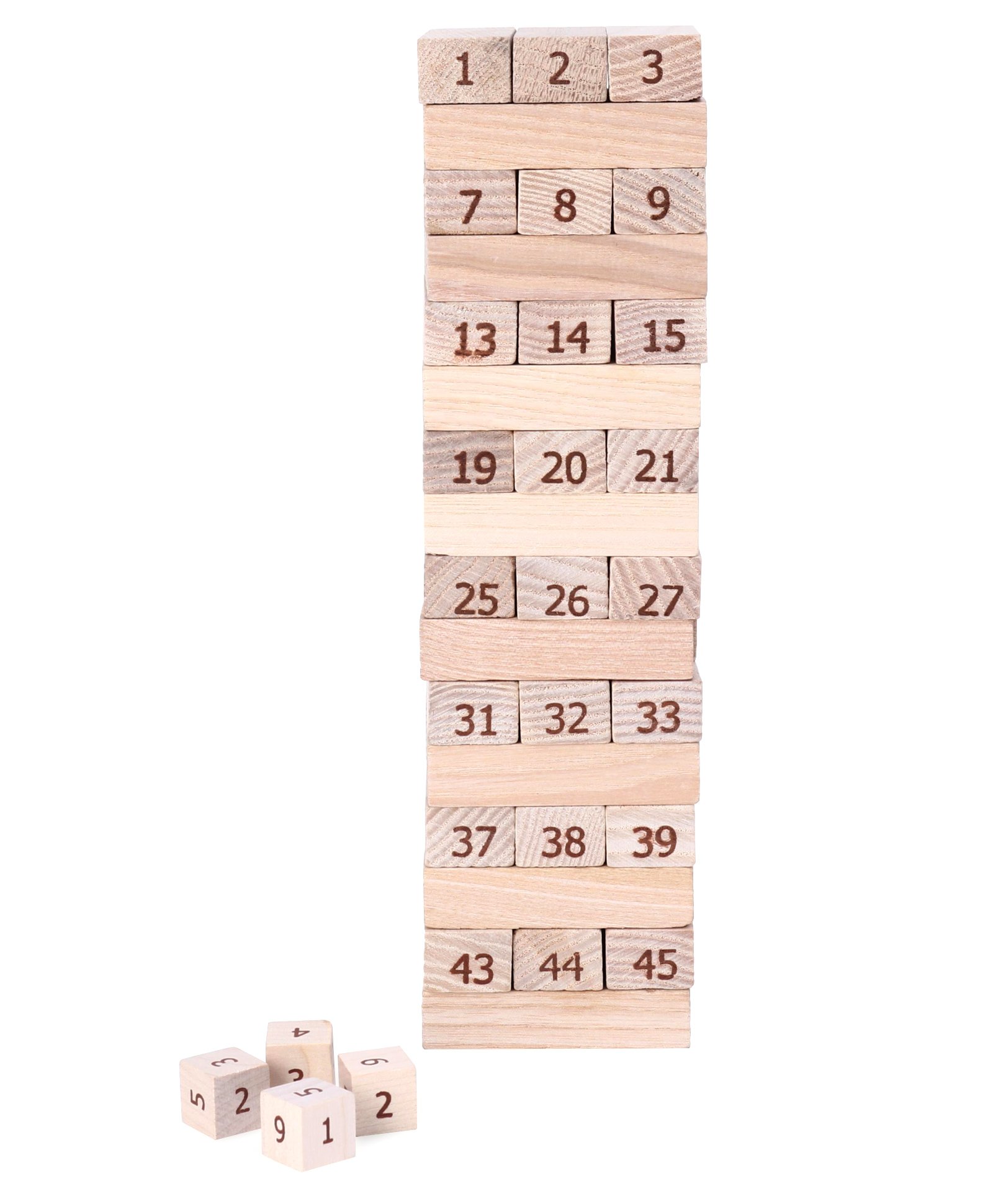Ratnas Wooden Blocks Brown - 48 Pieces-image-28