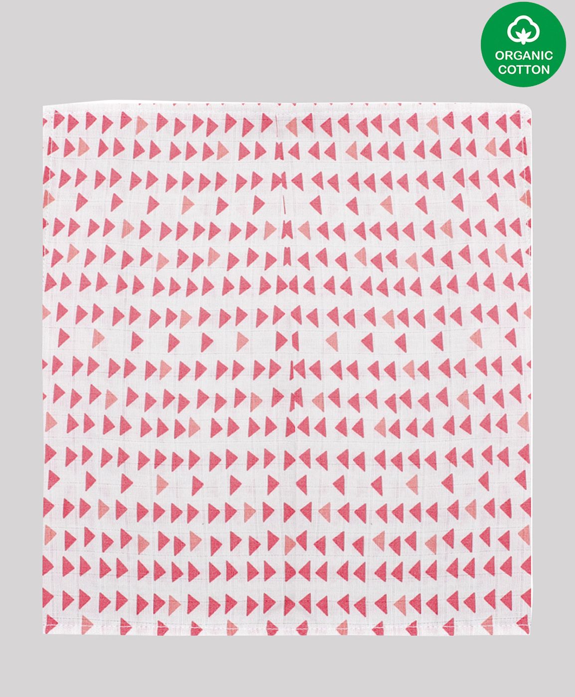 Nino Bambino Pack Of 4 Assorted Organic Cotton Wash Cloth - Red & White-image-30