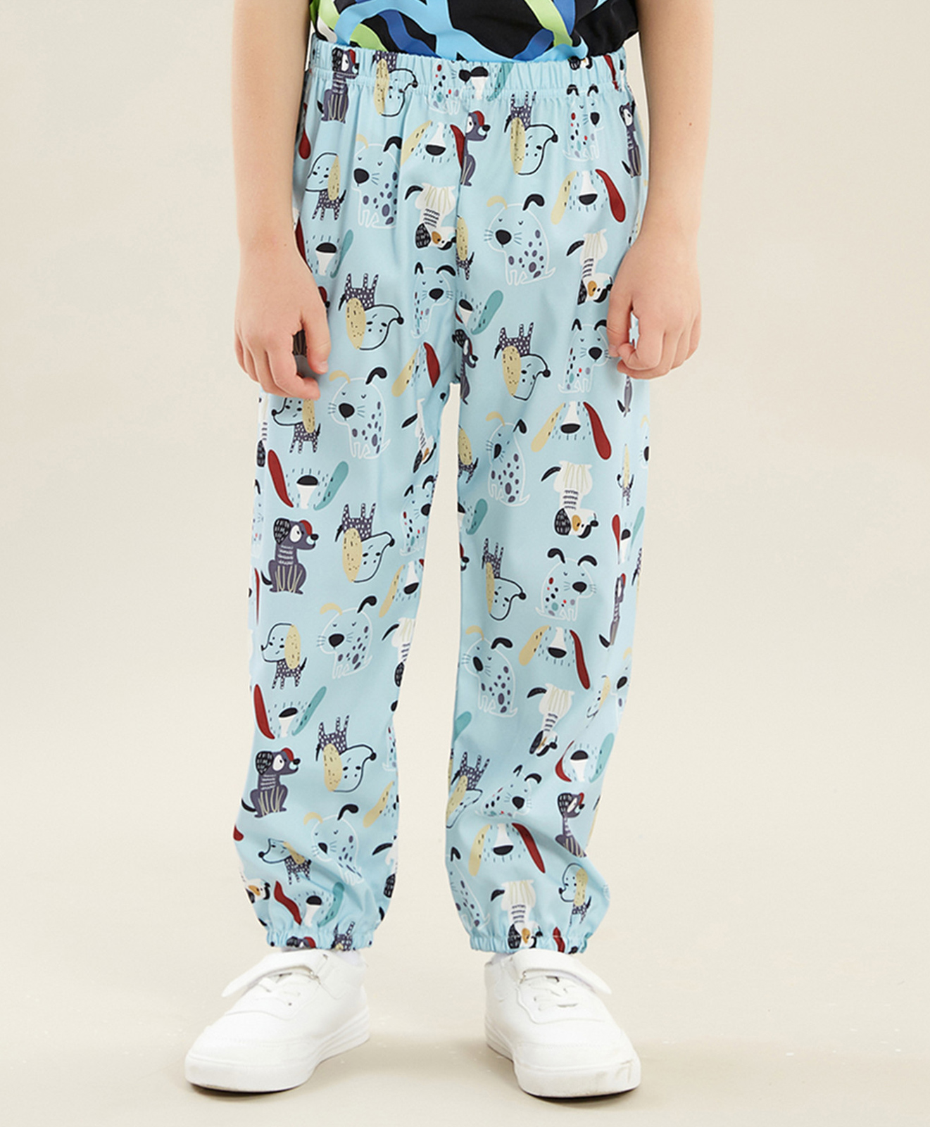 Kookie Kids Full Length Lounge Pant Animal Print - Light Blue-image-20