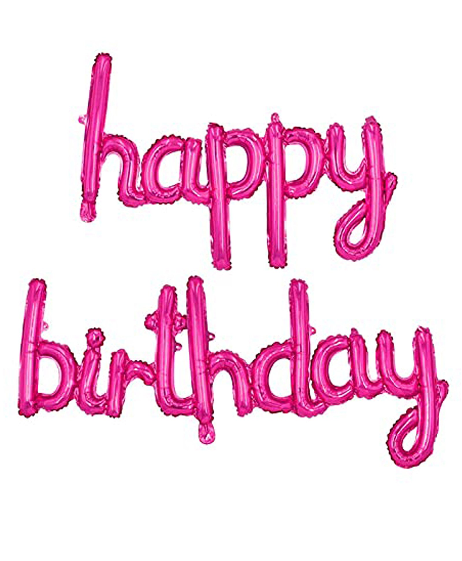 Shopperskart Happy Birthday Lower Case Cursive Letter Balloon - Pink-picture-11