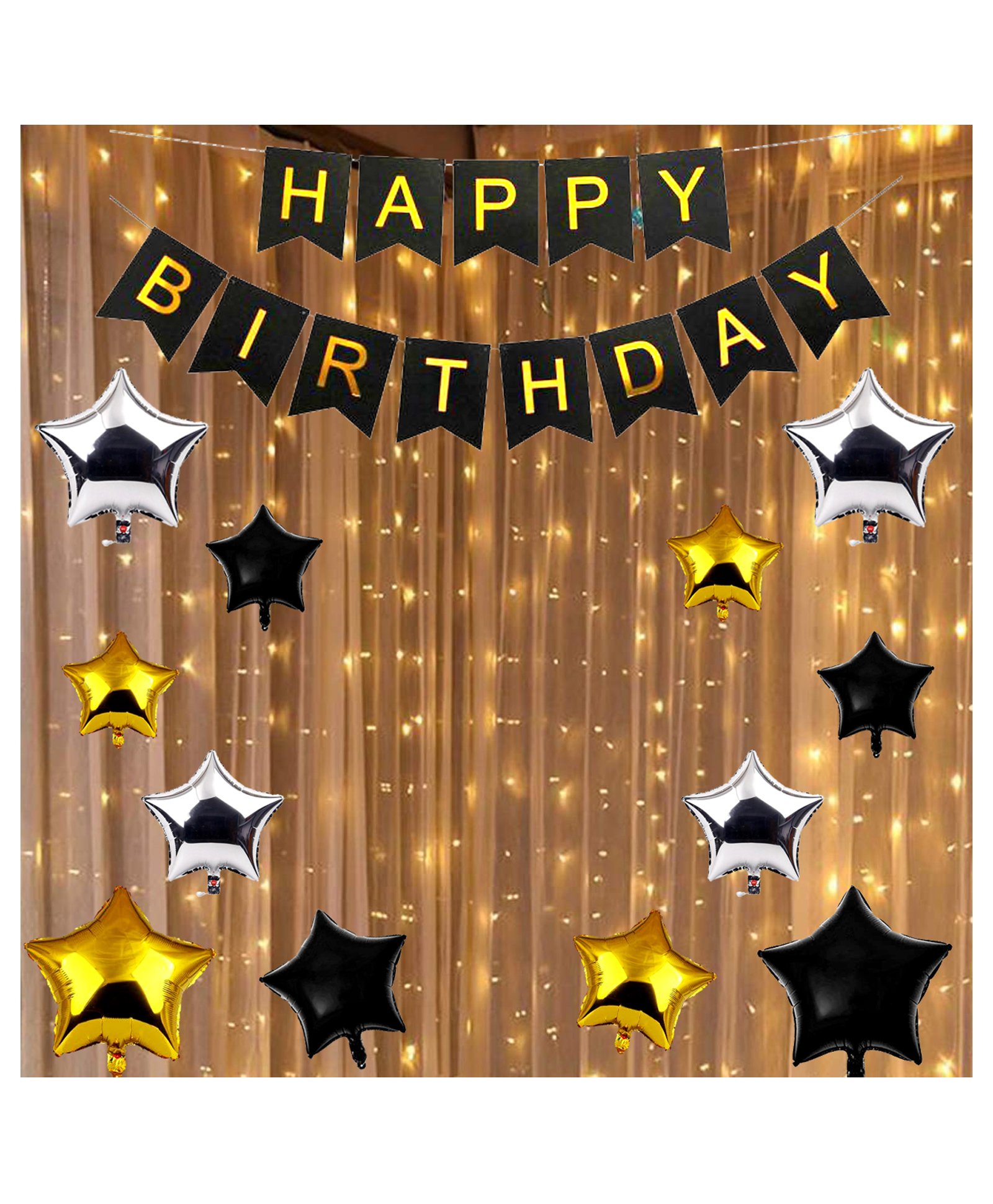 Shopperskart Happy Birthday Decoration Combo Multicolor - Pack of 27-image-26