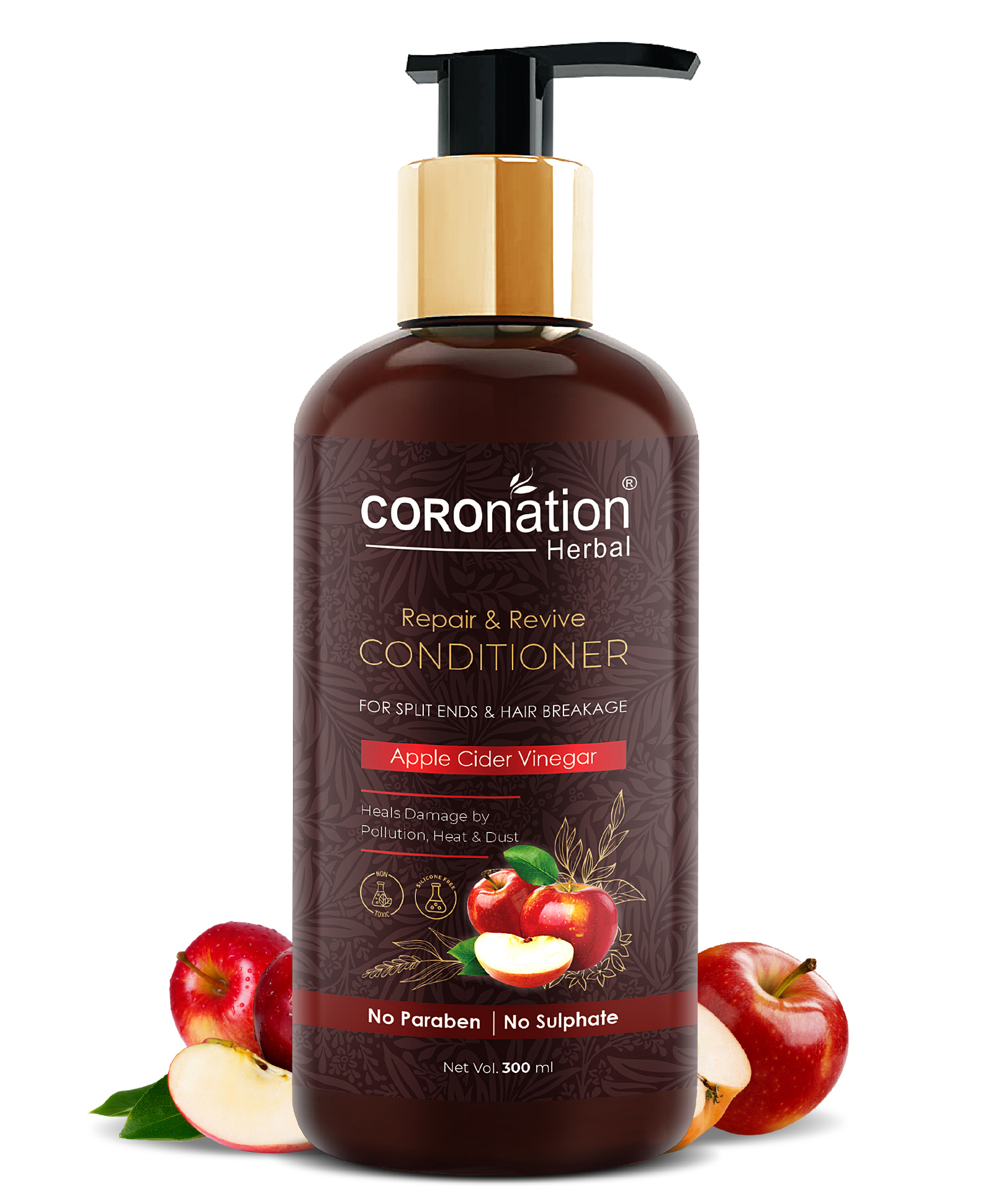 Coronation Herbal Apple Cider Vinegar Hair Conditioner Bottle - 300 ml  Online in India, Buy at Best Price from  - 10257878