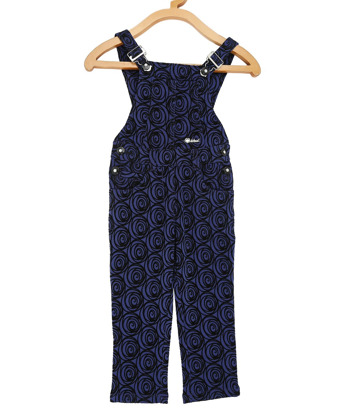 Actuel Sleeveless Floral Print Dungaree - Navy Blue-picture-28