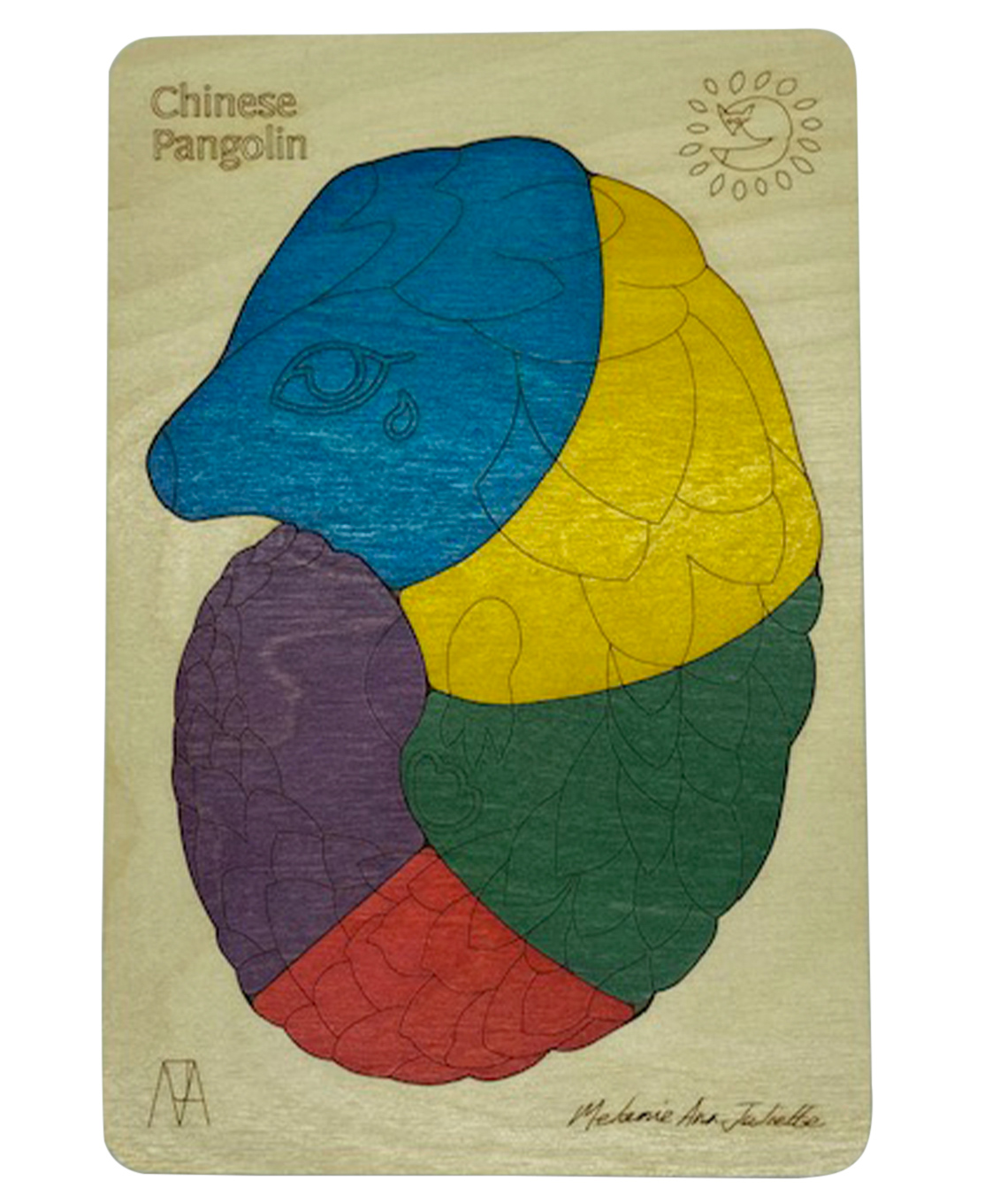 Ekoplay Chinese Pangolin Board Wooden Puzzle Multicolour - 5 Pieces-image-40
