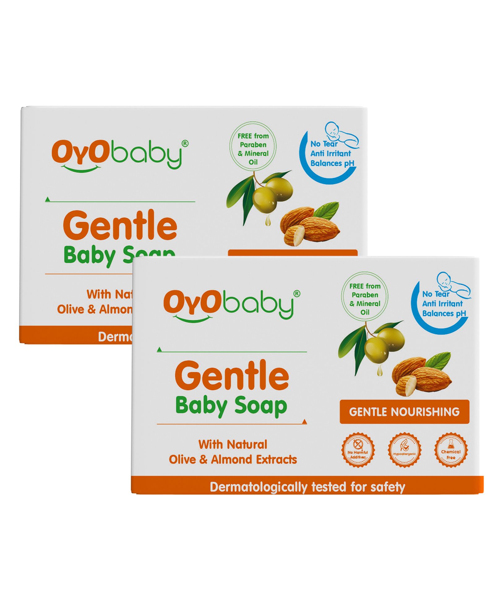Oyo Baby Gentle Baby Soap Bathing Bar Pack of 2 - 75 gm Each Online in  India, Buy at Best Price from  - 10265131