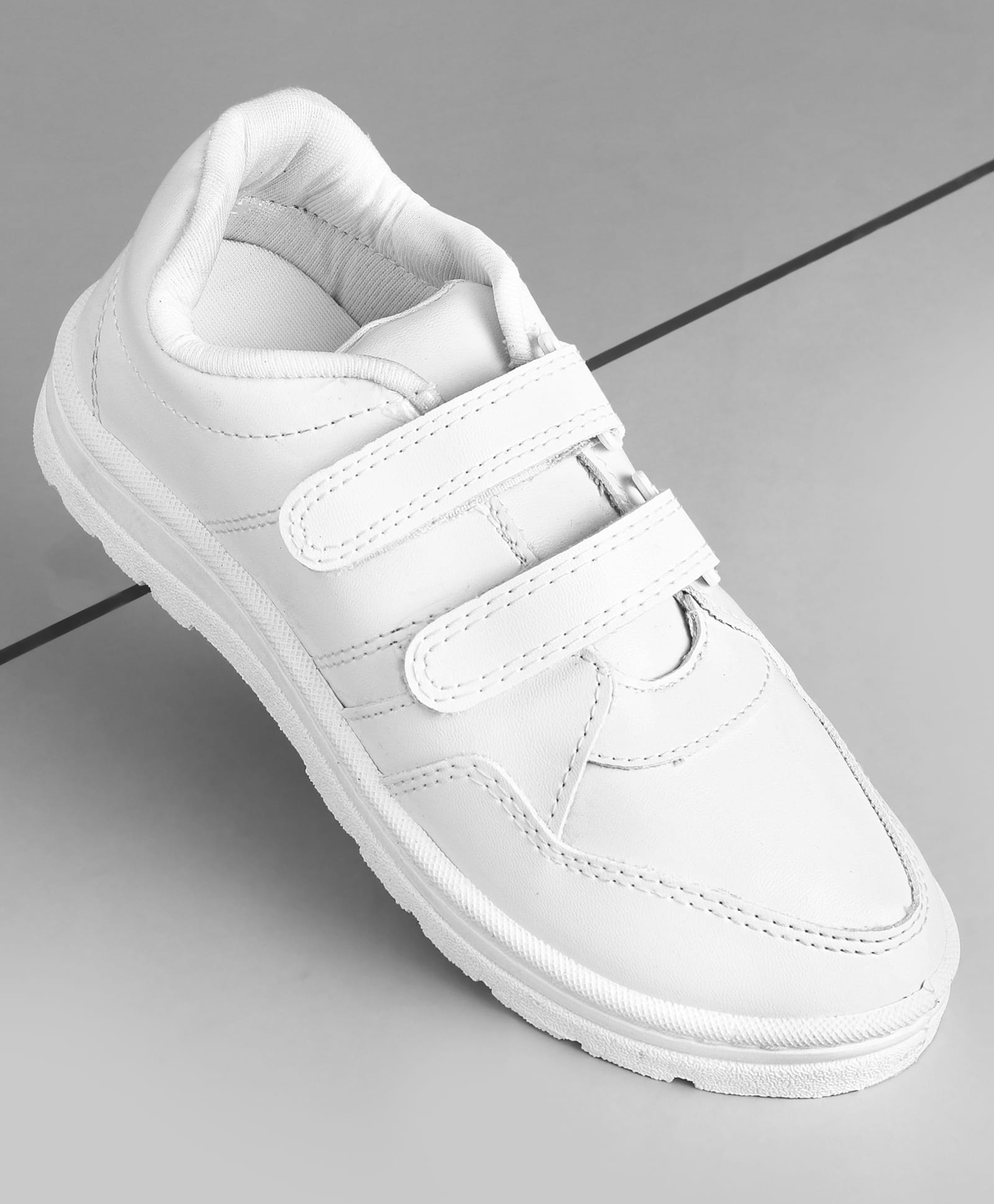 Pine Kids Non Lace School Shoes - White-image-21