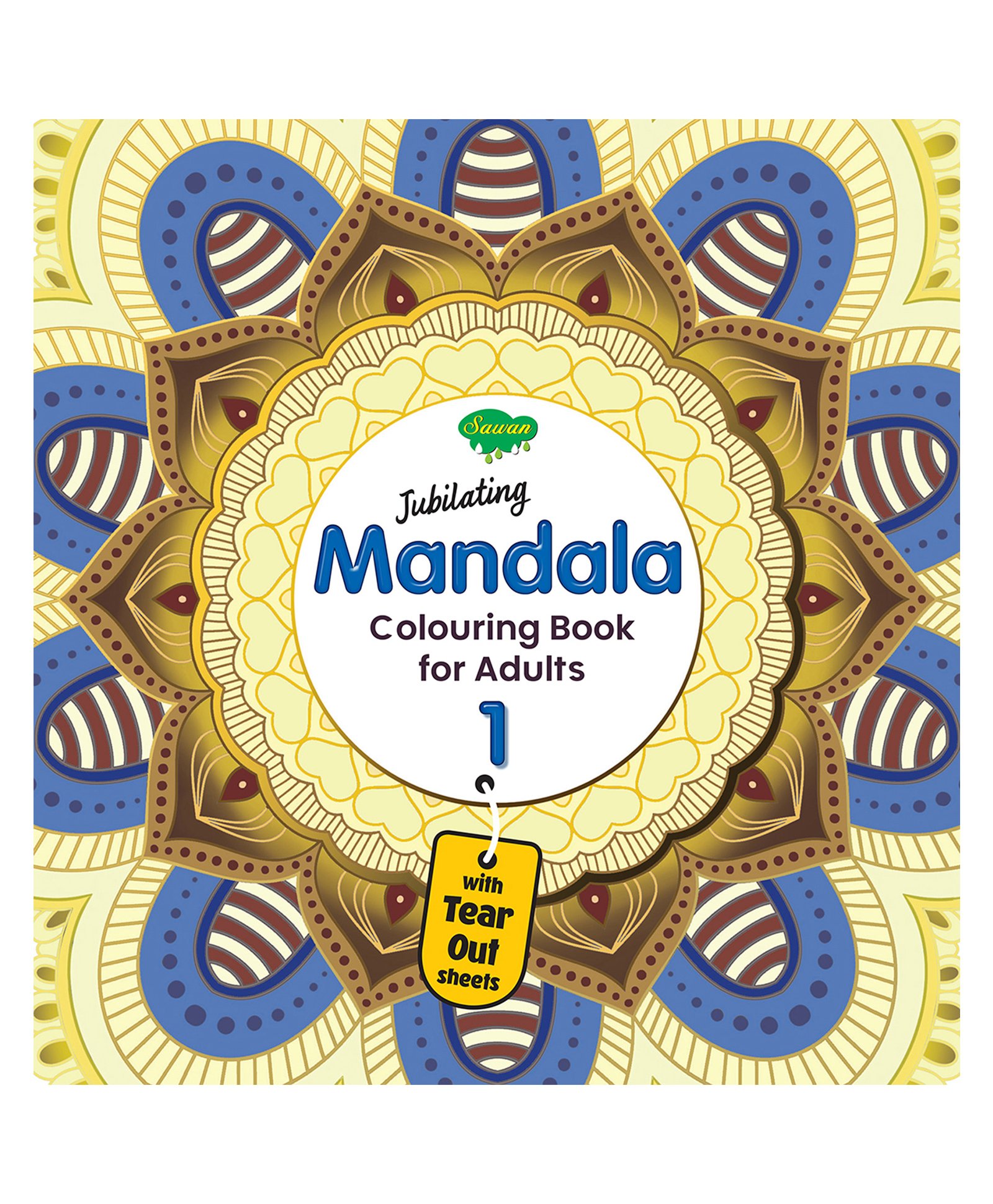 sawan Jubilating Mandala Colouring Book With Tear Out Sheets - English-picture-48