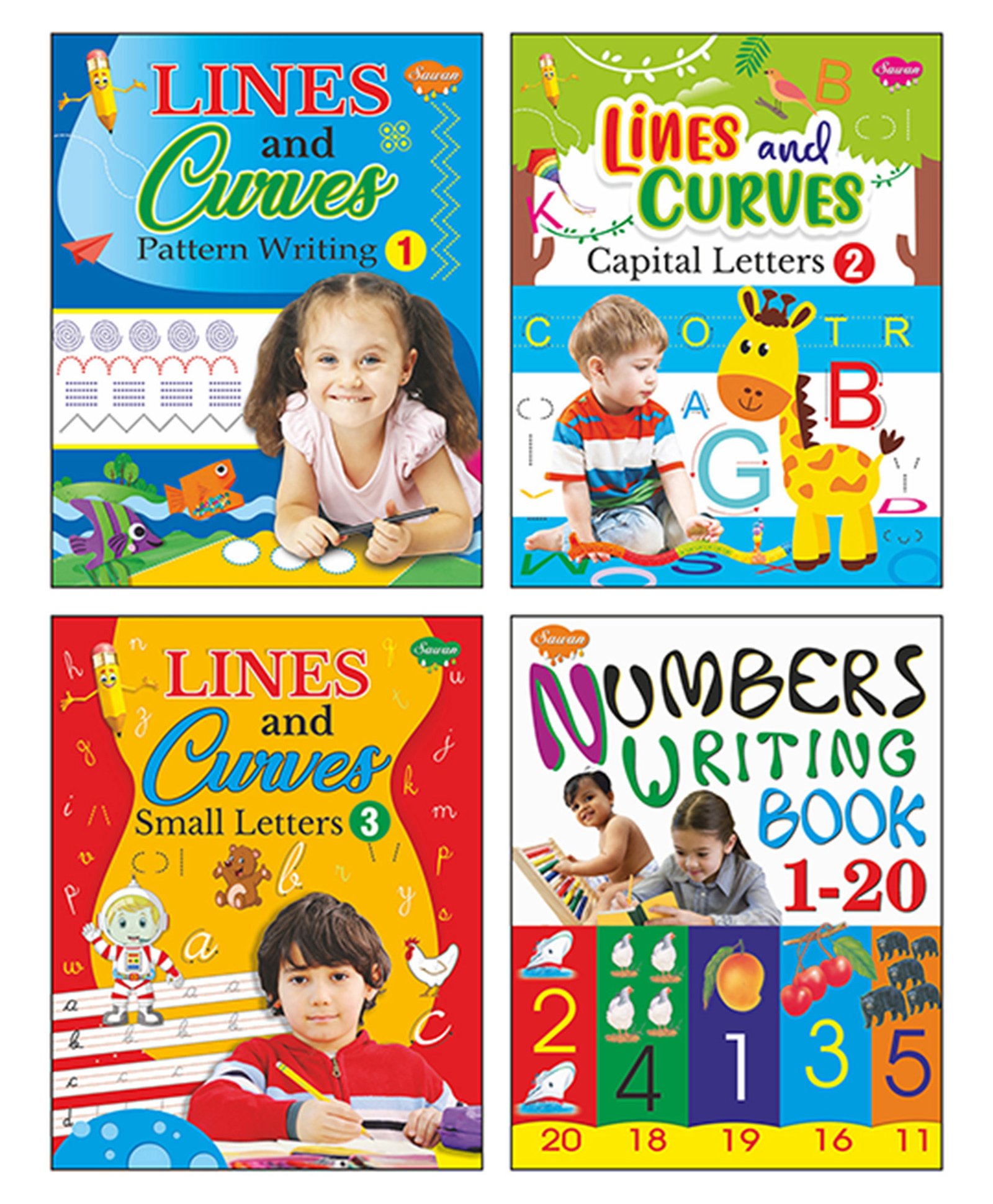 Nursery Writing Book Set Of 4 - English-image-24