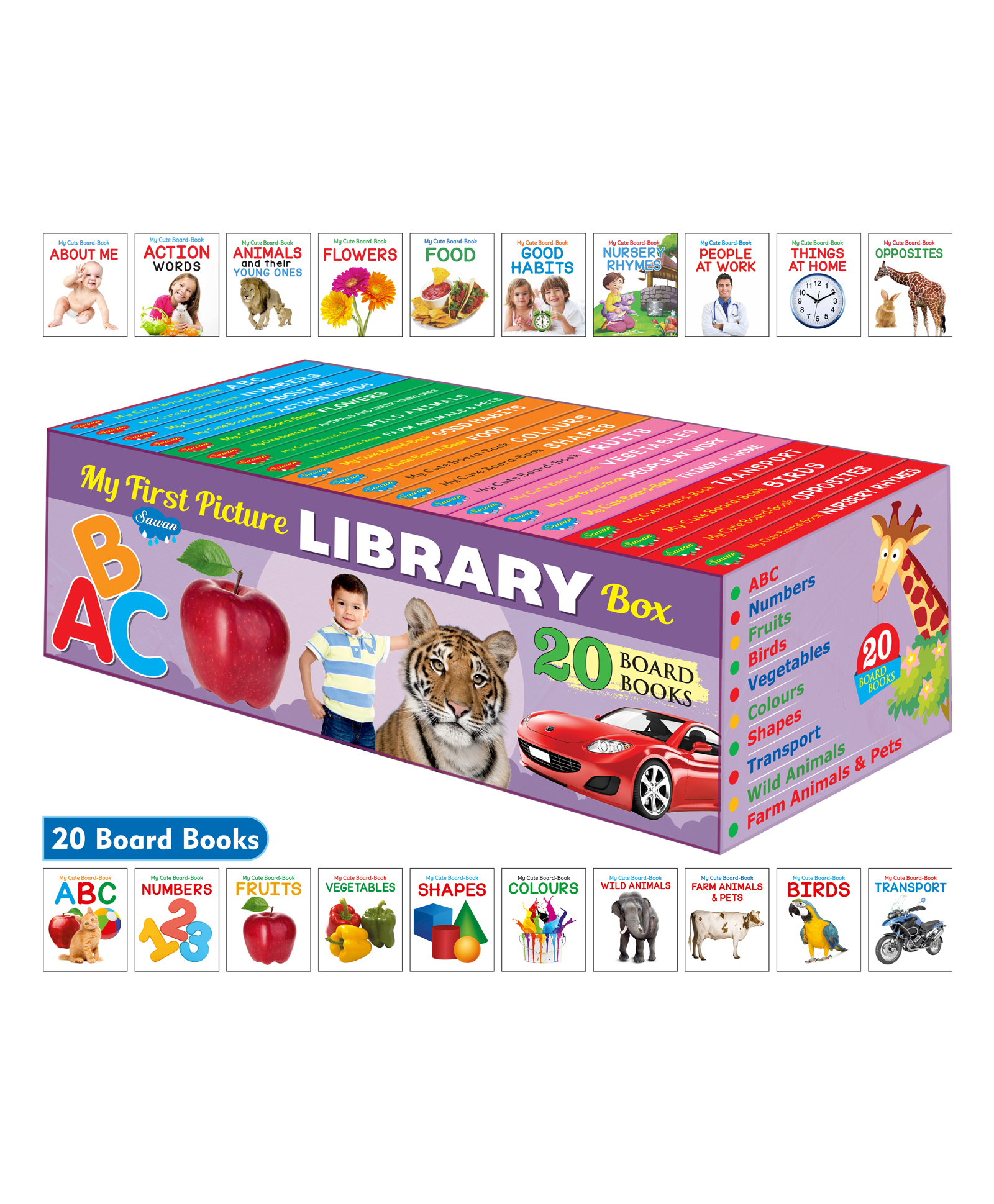 My First Picture Library Board Book Pack 20 - English-image-26