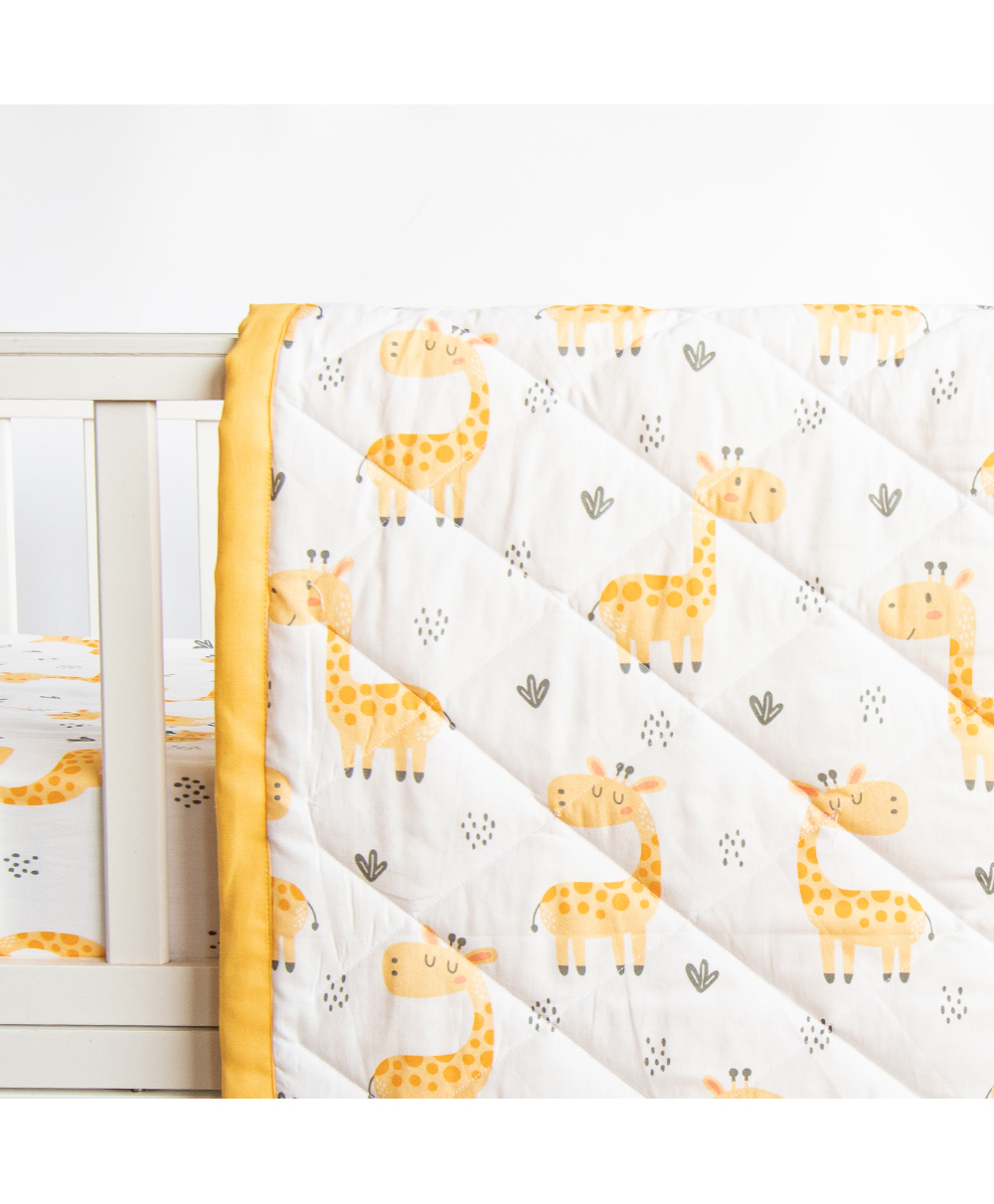Yellow Doodle Reversible Comfort Quilt - Yellow-image-31