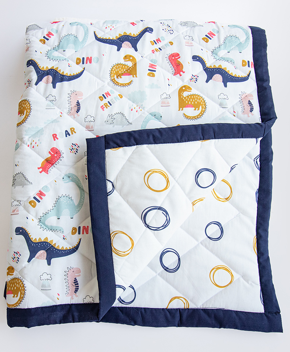 Yellow Doodle Reversible Comfort Quilt - Multicolour-picture-25