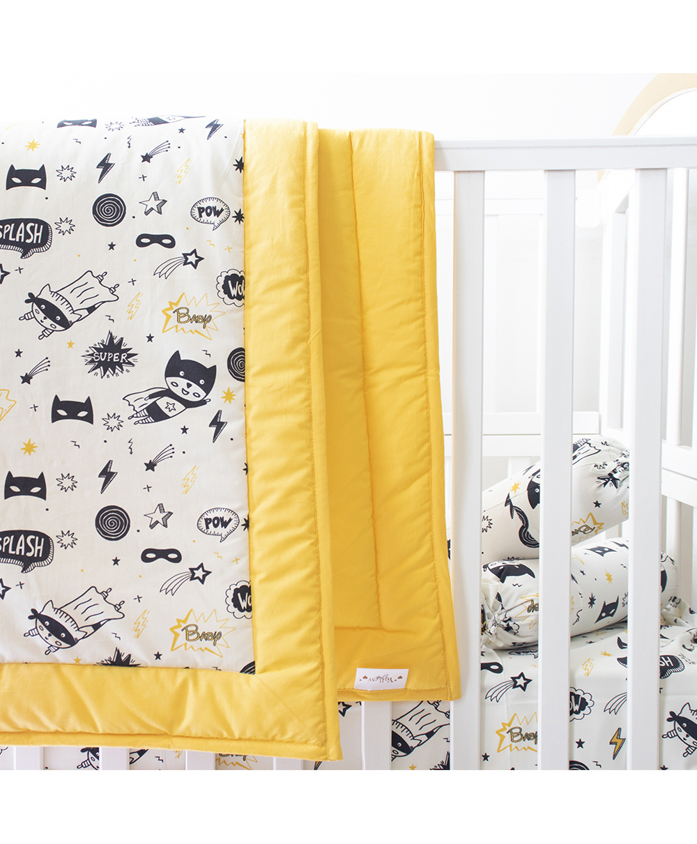 Yellow Doodle Superbaby Organic Bedding Gift Basket - Yellow-image-25