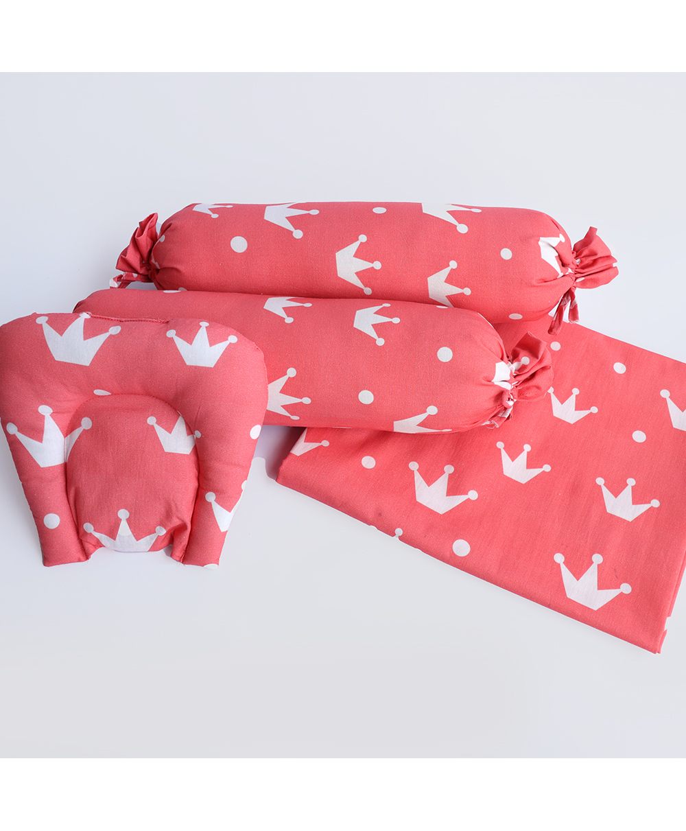 Yellow Doodle Superbaby Organic Cotten Bedding Gift Basket - Red-image-36