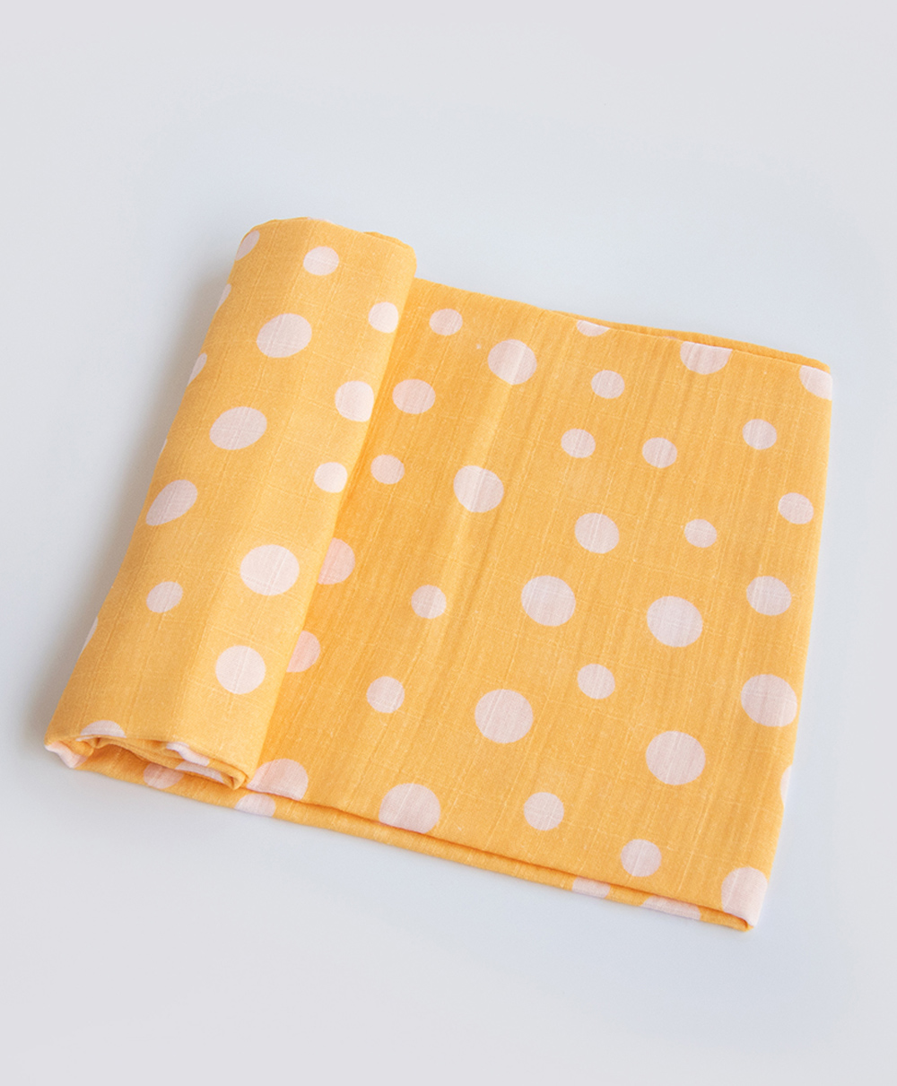Yellow Doodle Organic Cotton Swaddle Wrappers - Yellow-picture-36