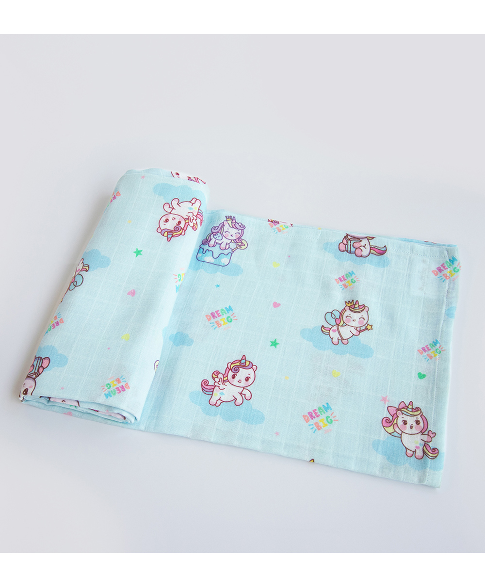 Yellow Doodle Organic Cotton Swaddle Wrappers - Multicolor-image-37