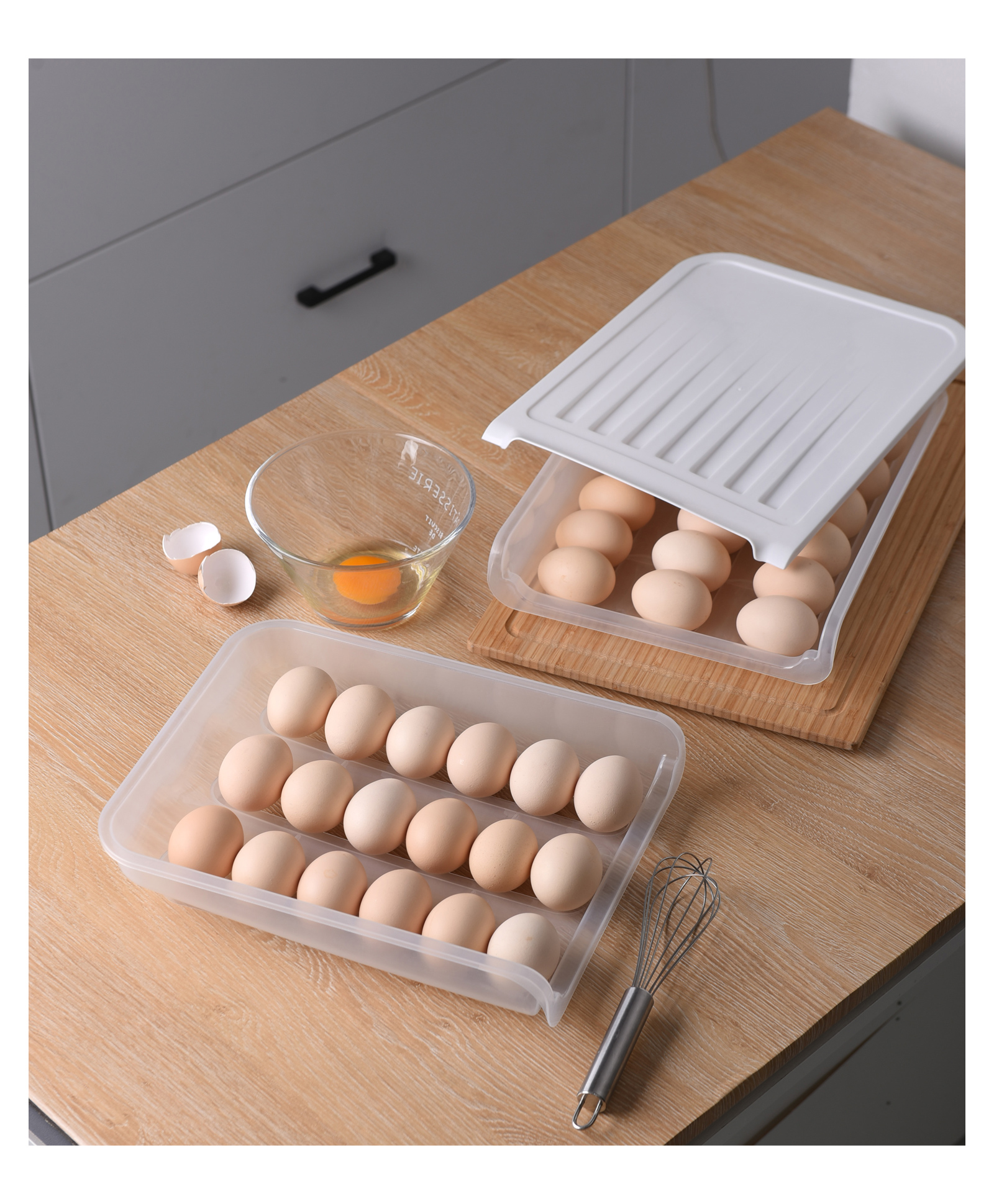 fab n funky Transparent Egg Tray- White-picture-11