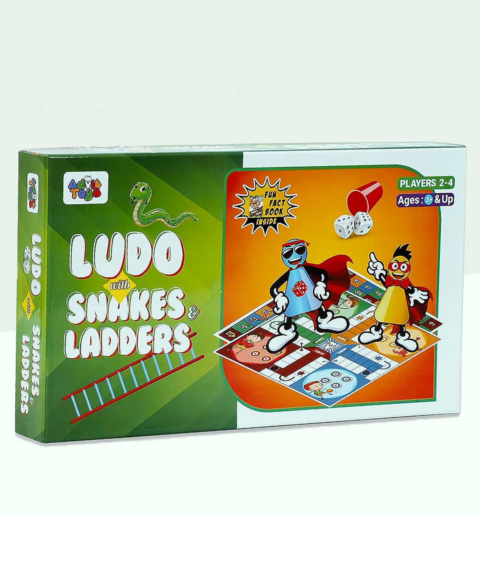 Advit Toys Ludo With Snakers & Laders With Book - Multicolour-picture-19